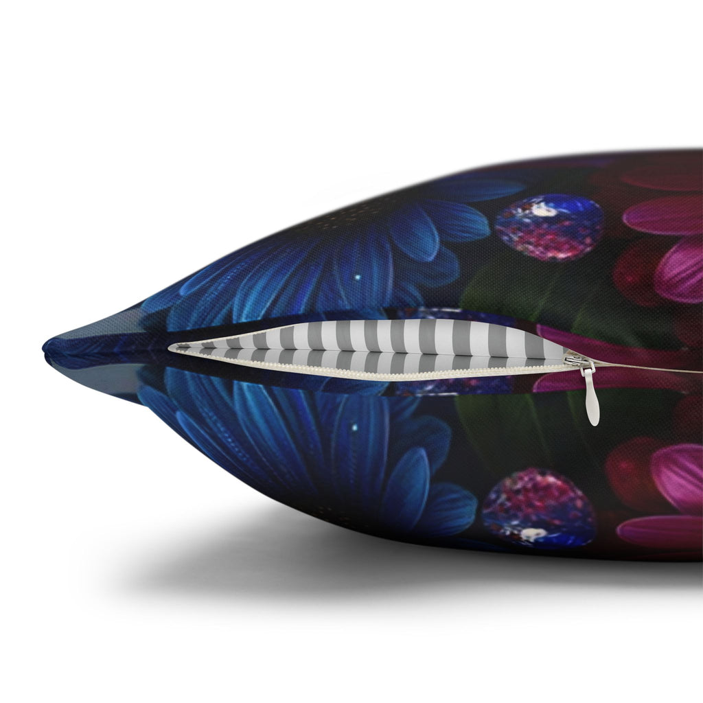 Colourful Bouquet (big flowers) - Polyester Square Pillowcase