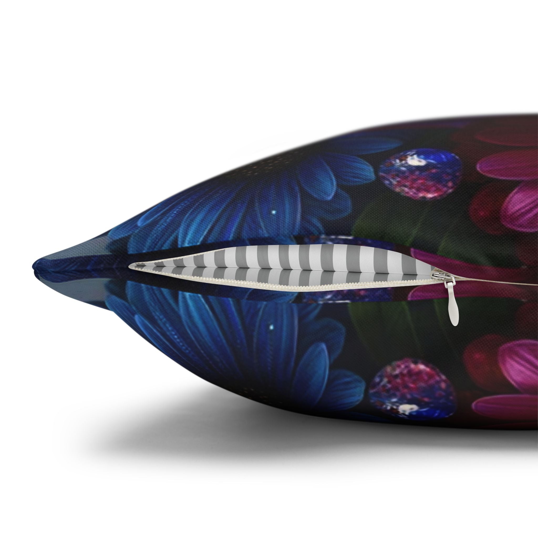 Colourful Bouquet (big flowers) - Polyester Square Pillowcase