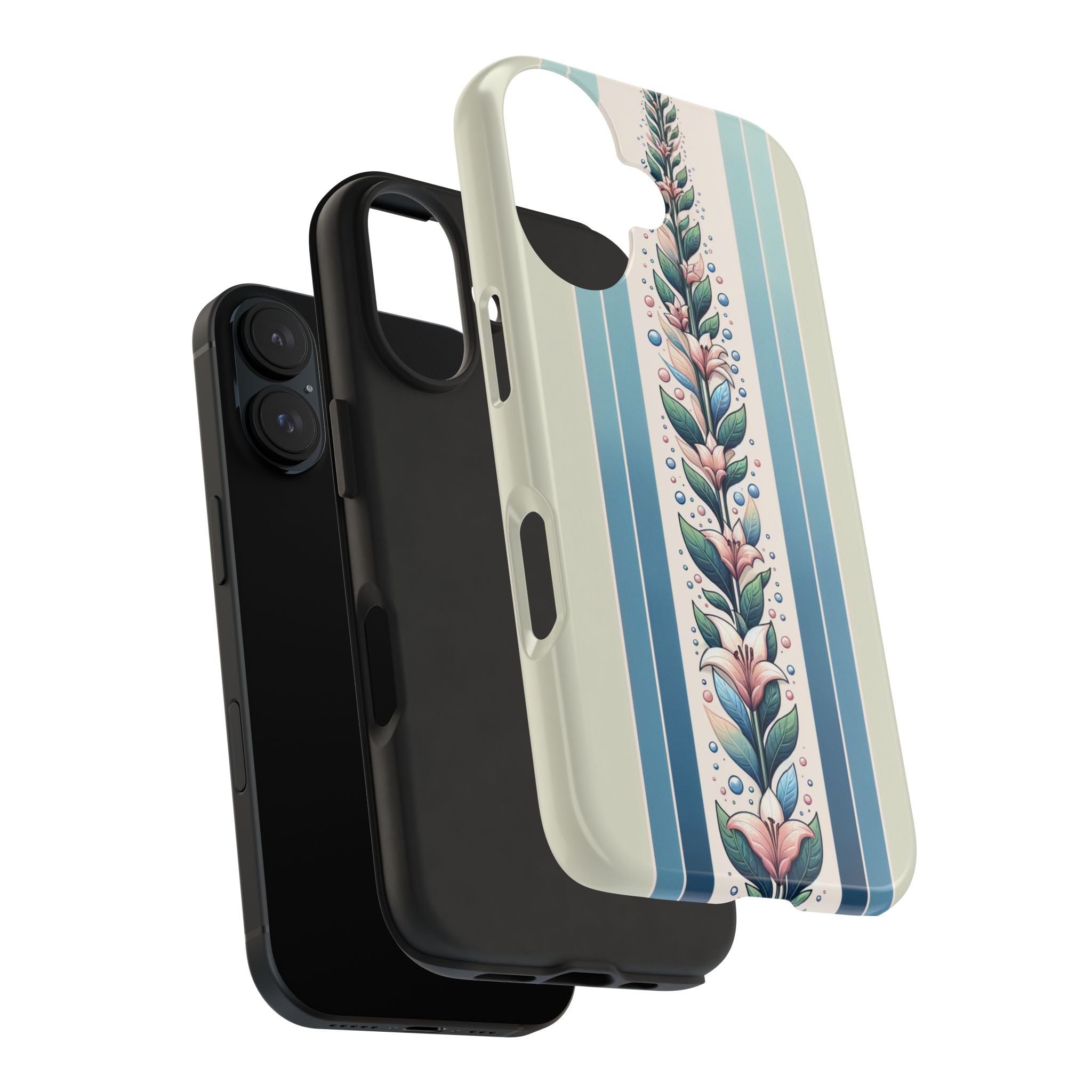 Lilies and leaves - Tough Phone Case