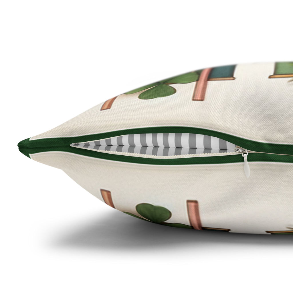 Lilies with little leaves - Polyester Square Pillowcase