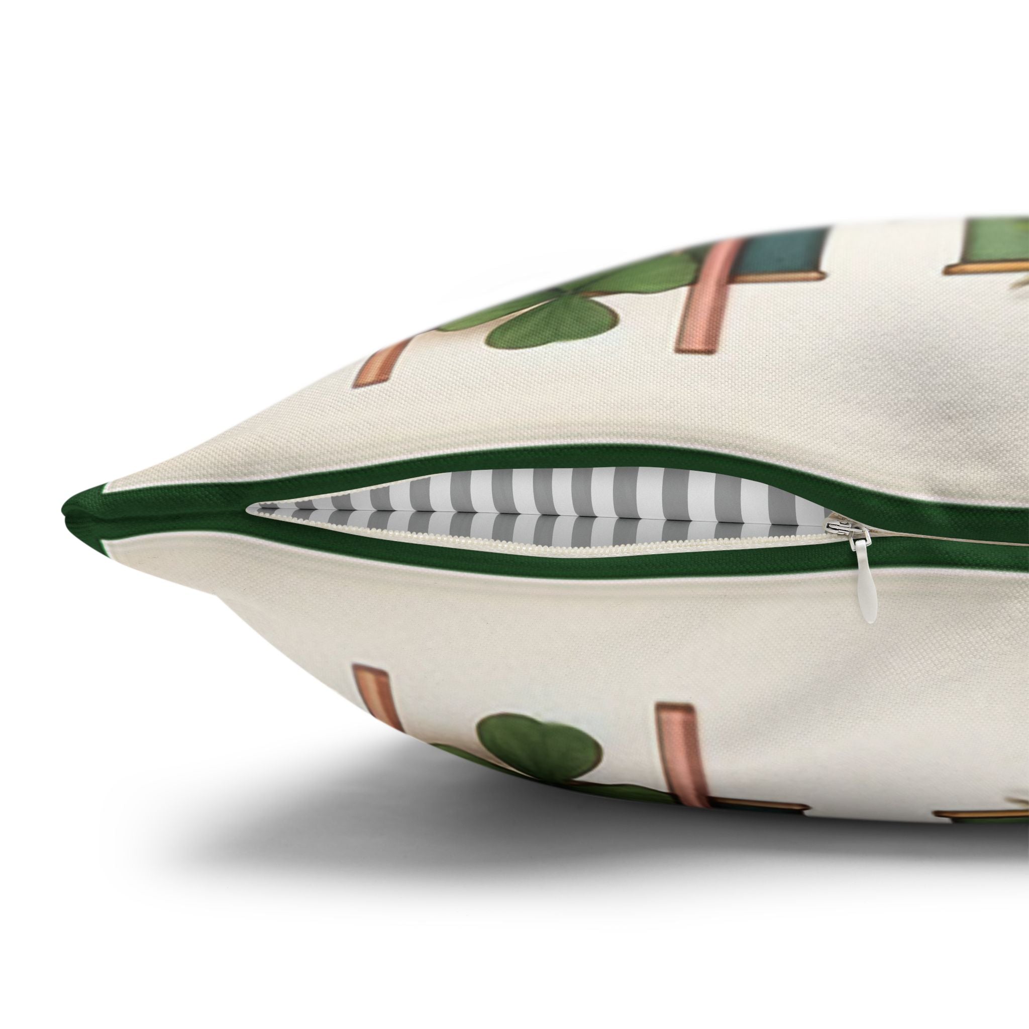 Lilies with little leaves - Polyester Square Pillowcase