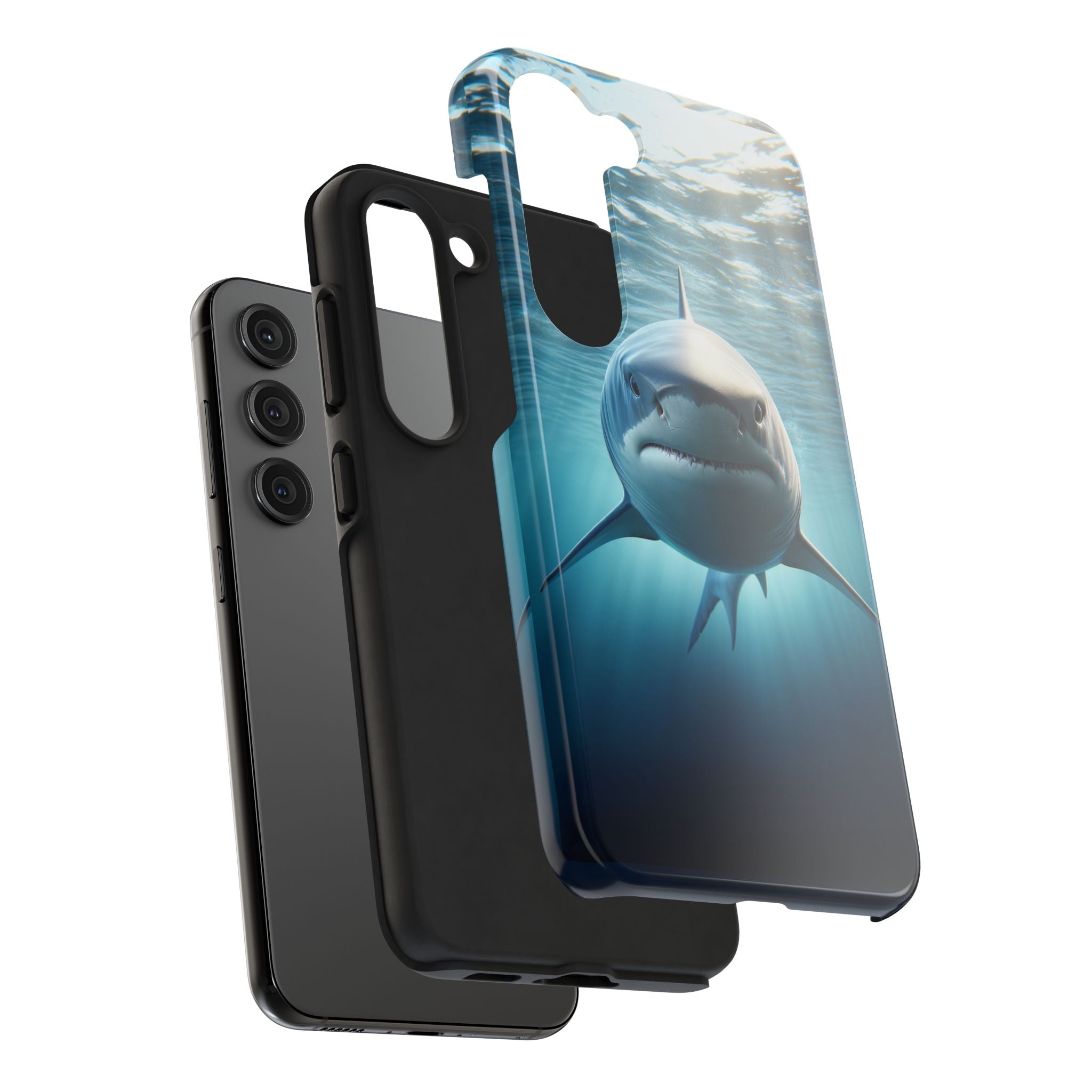 Curious shark - Tough Phone Case