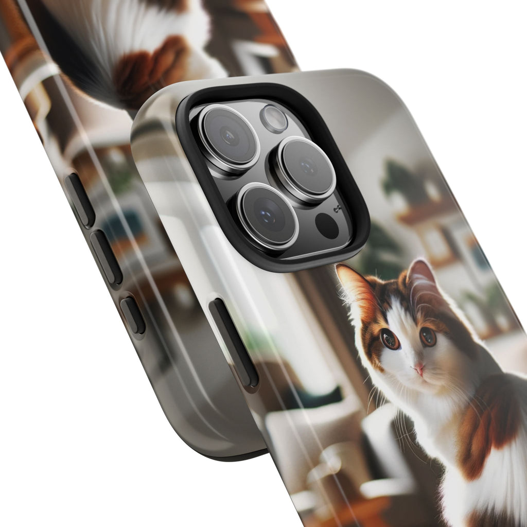 White-brown cat - Tough Phone Case