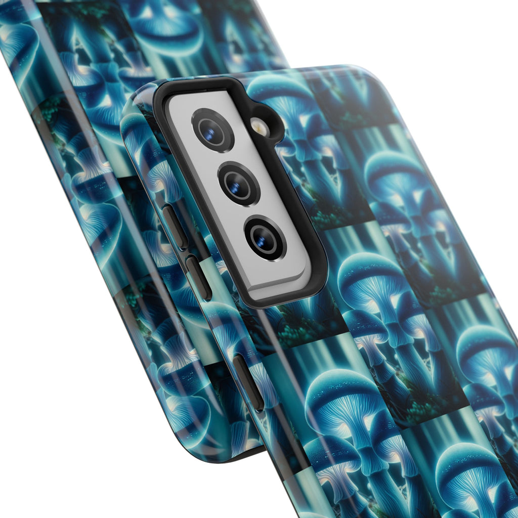 Blue Mushrooms - Tough Phone Case