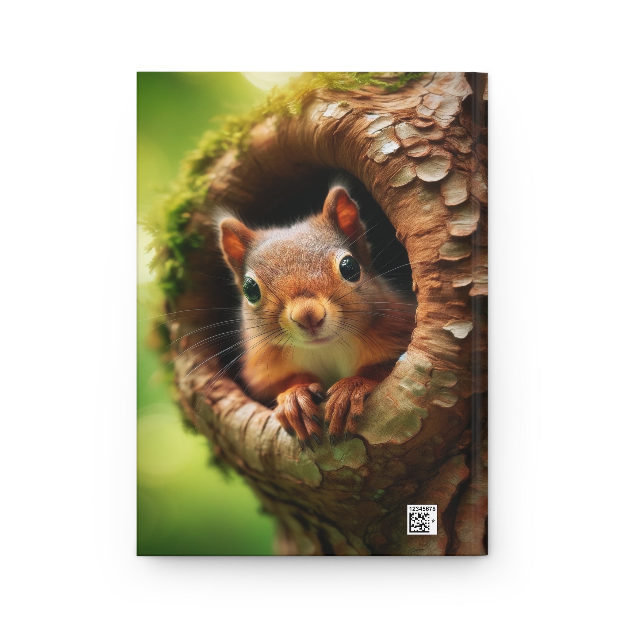 A curious squirrel - Hardcover Notebook