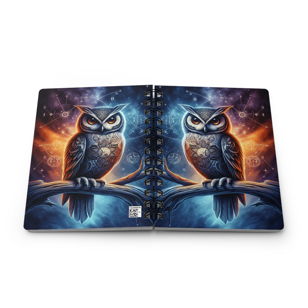 Intelligent owl - Spiral Notebook