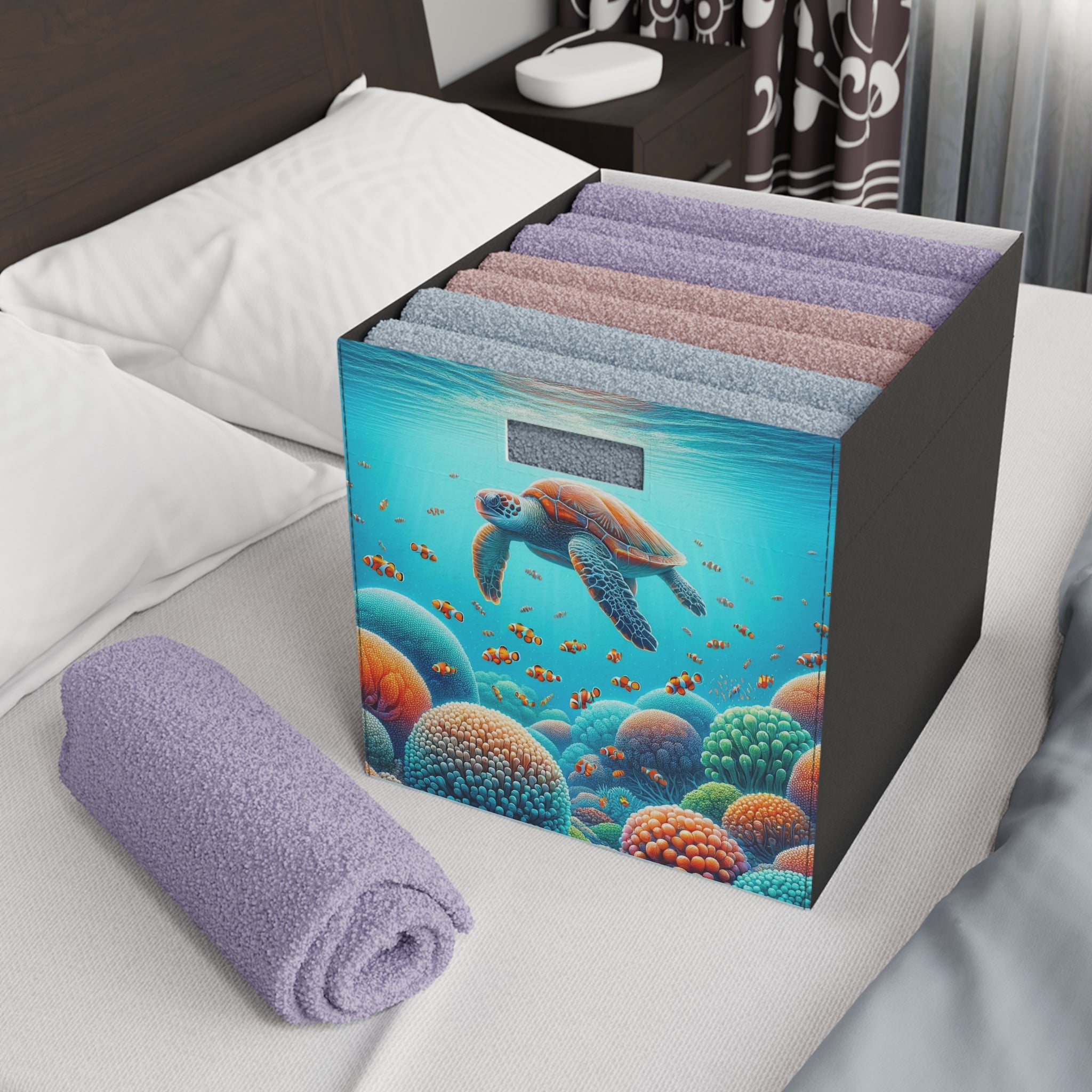 Turtle with clown fish - Storage Box