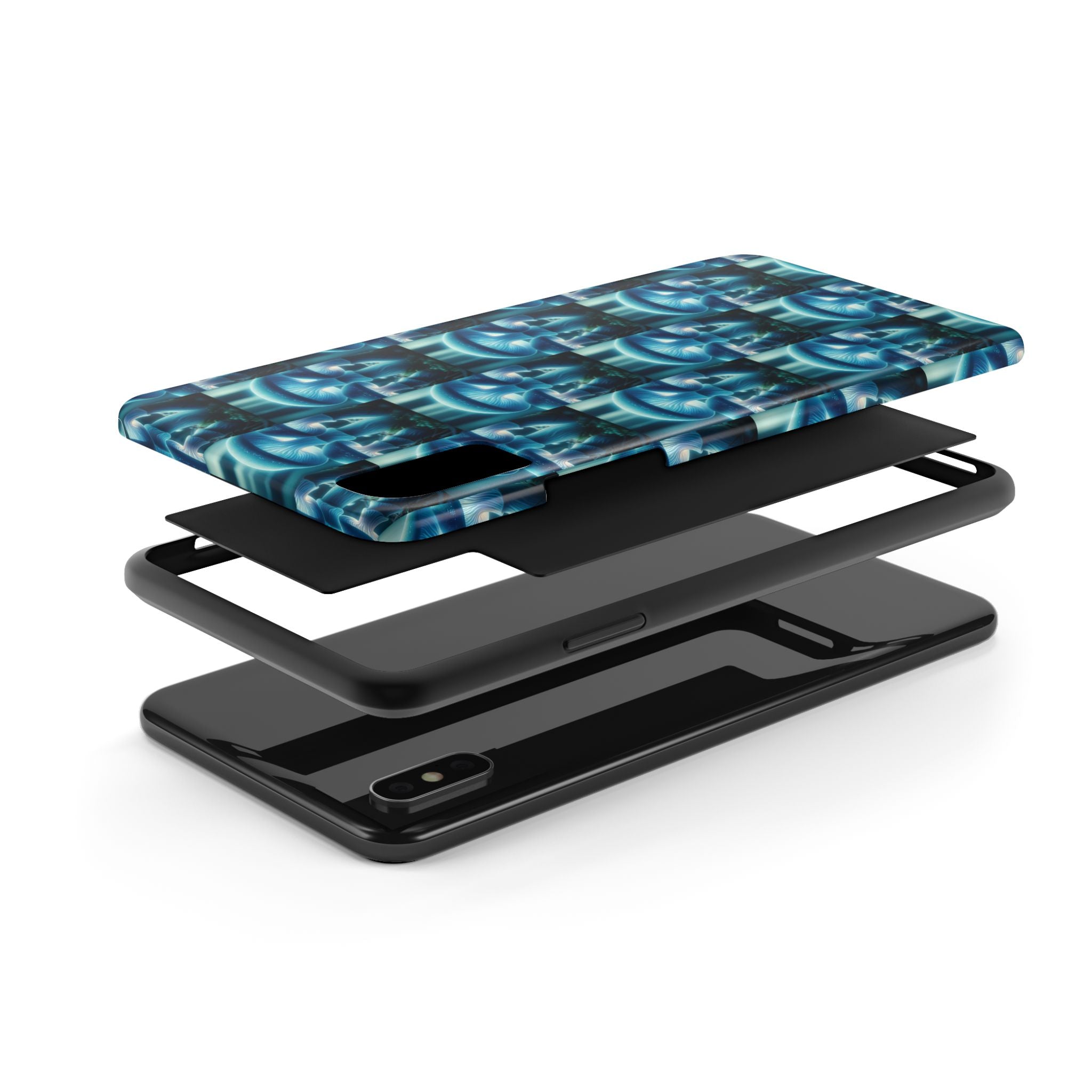 Blue Mushrooms - Tough Phone Case
