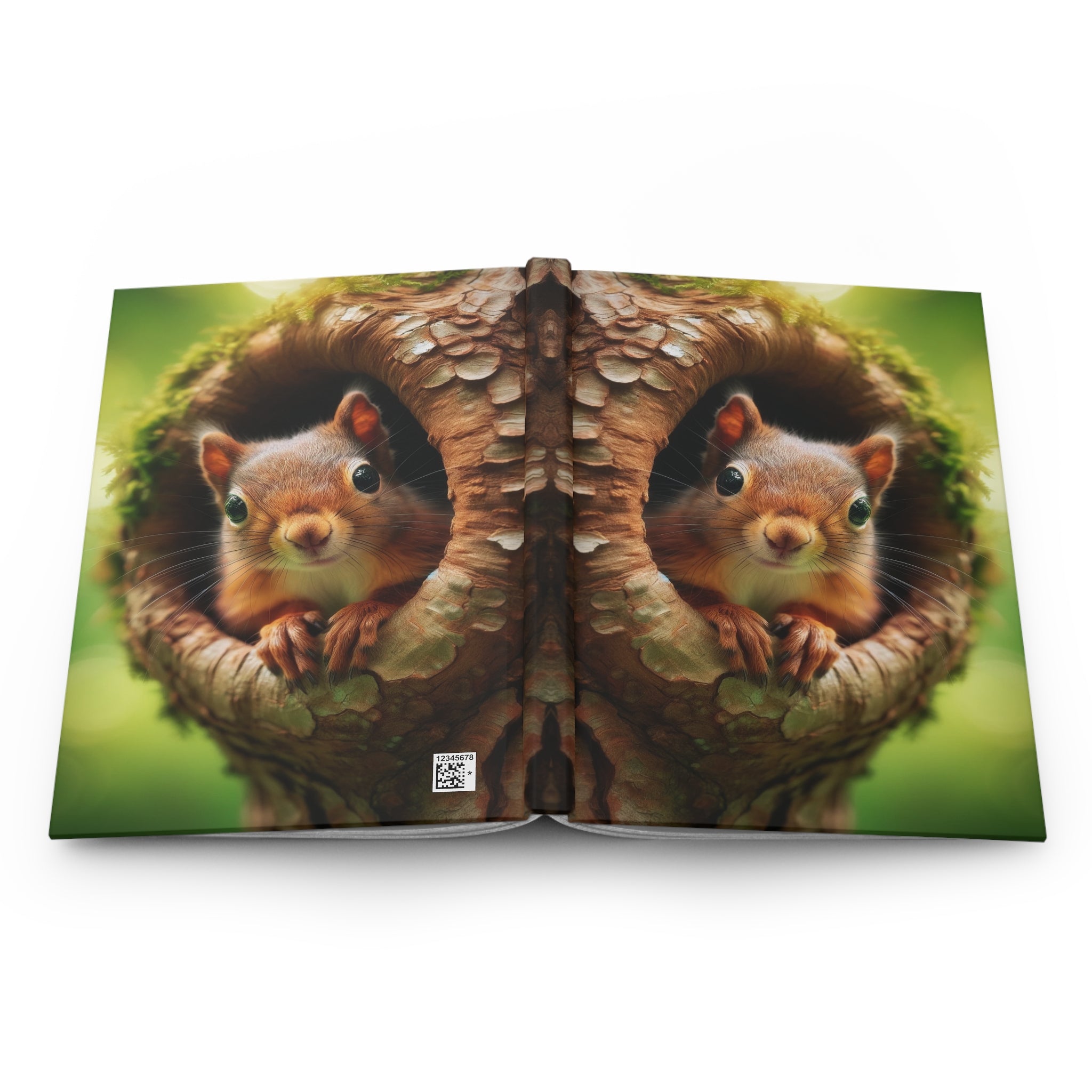 A curious squirrel - Hardcover Notebook