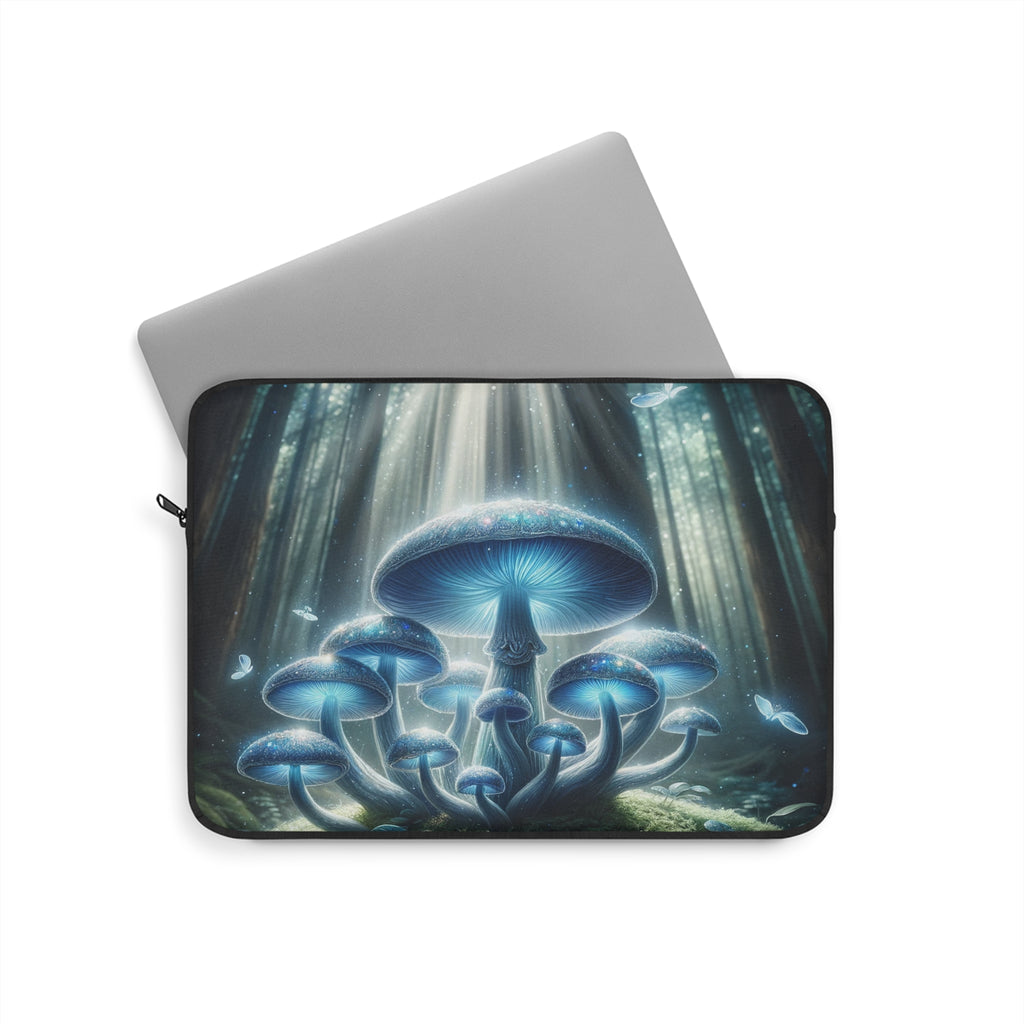 Light blue mushrooms - Laptop Sleeve