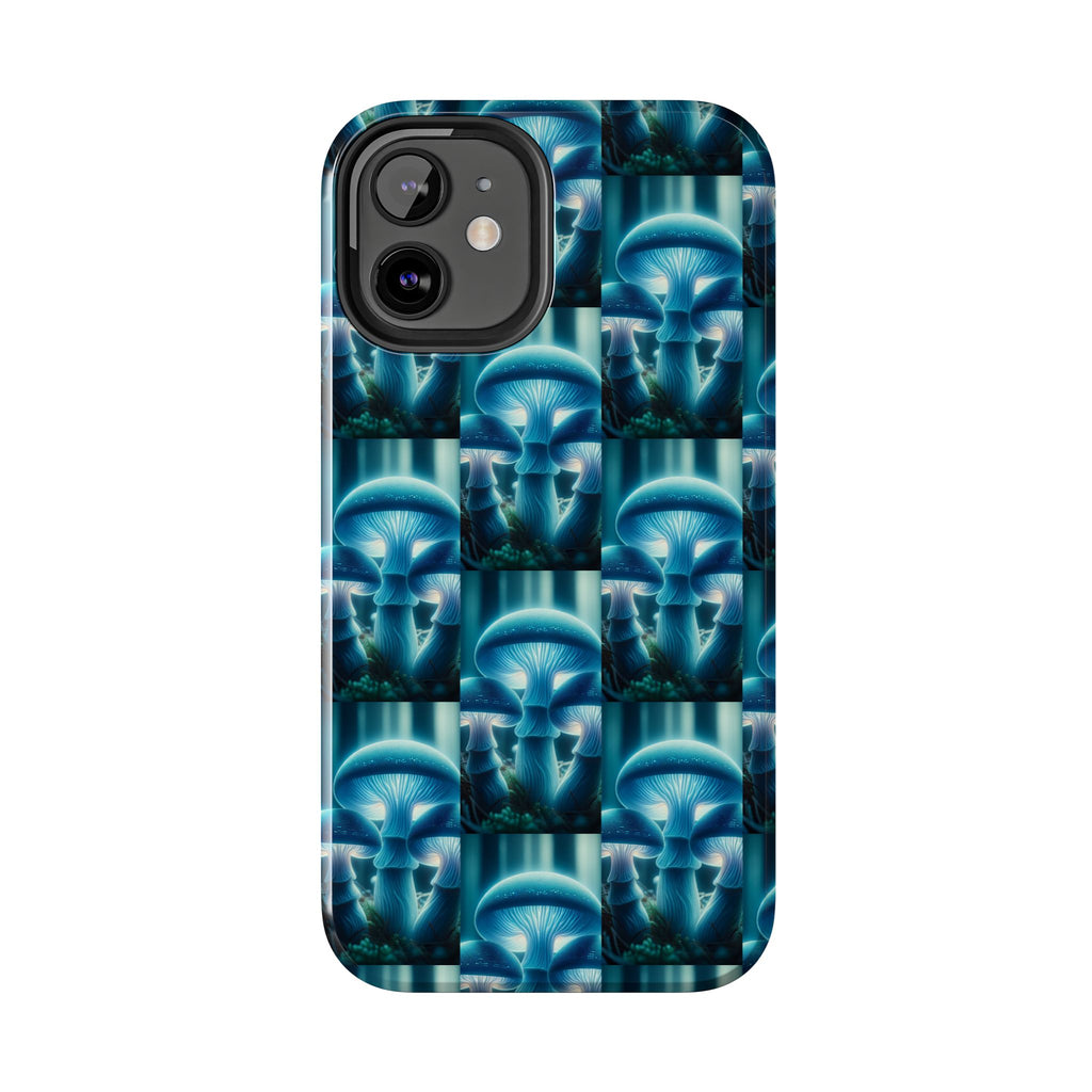 Blue Mushrooms - Tough Phone Case