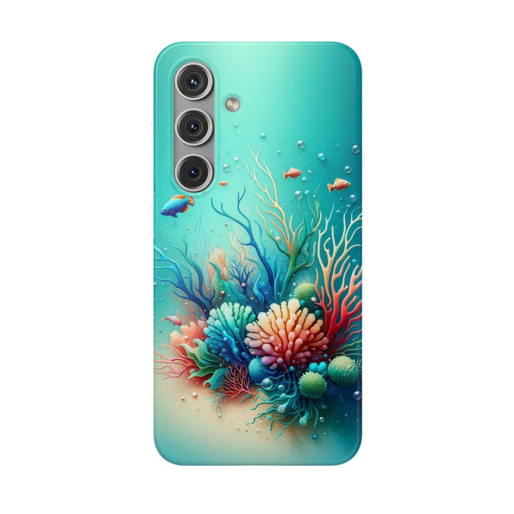 Fish around coral reef - Flexi Case (Samsung only)