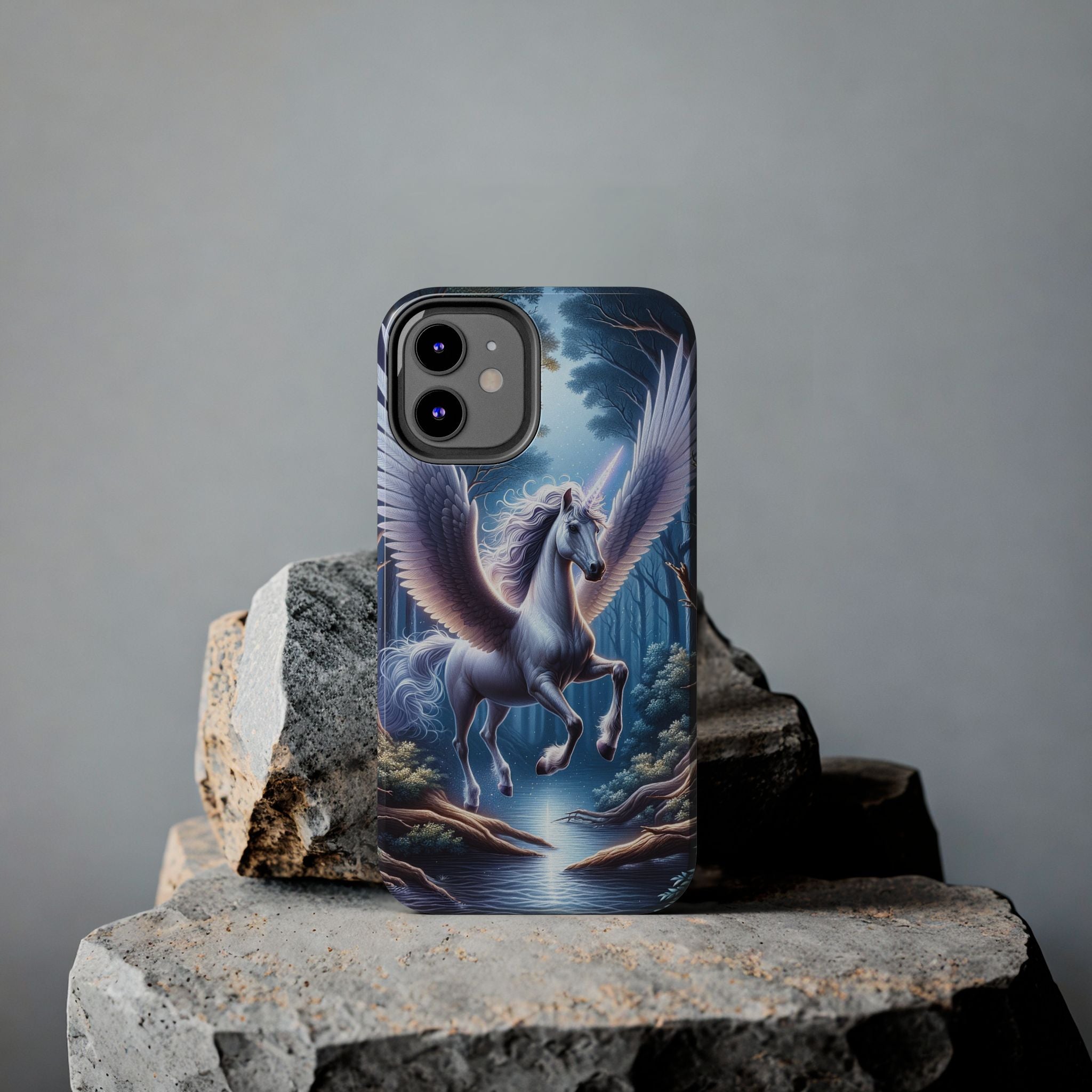 Phone Case - Unicorn Landing in Magical Forest
