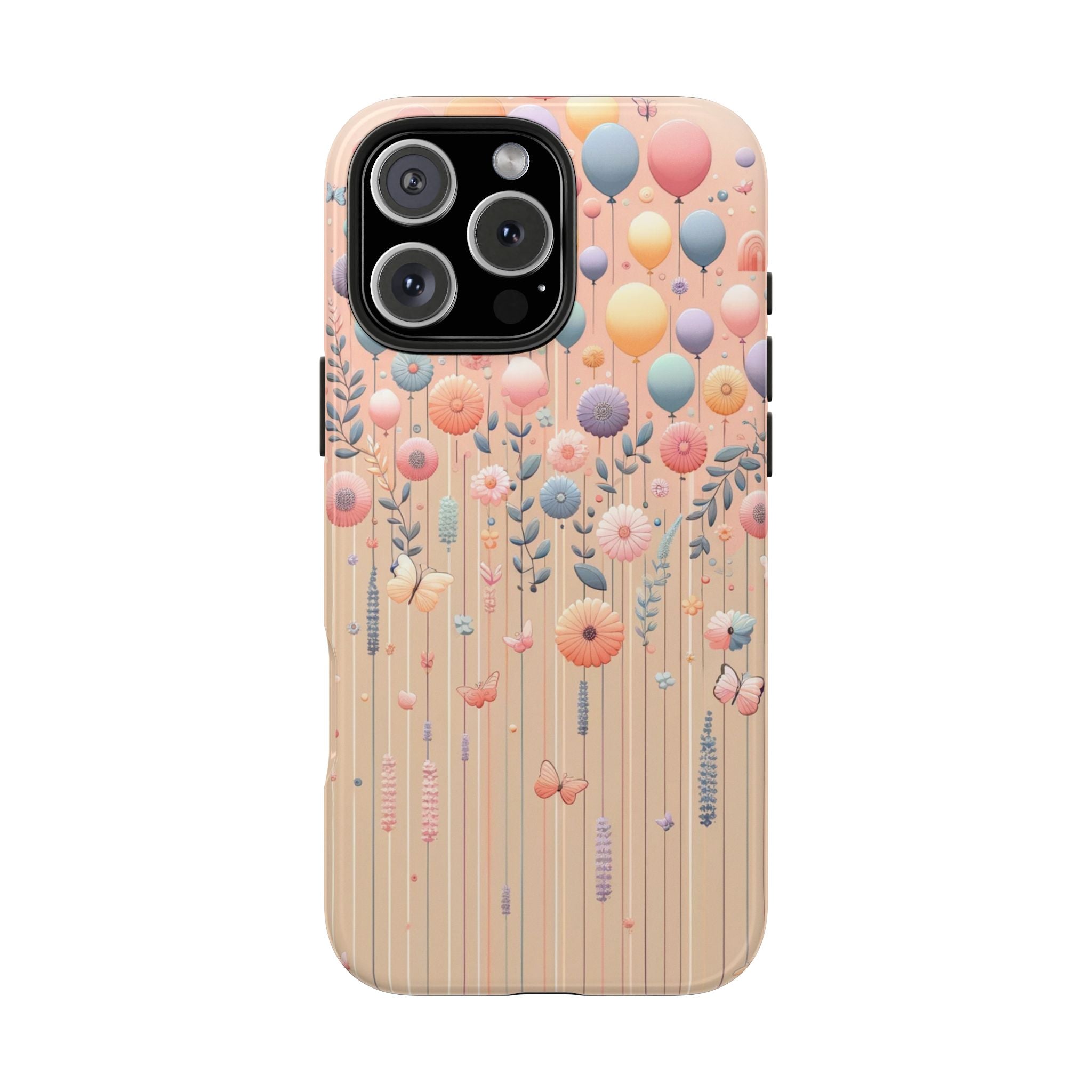 Balloons and flowers - Tough Phone Case