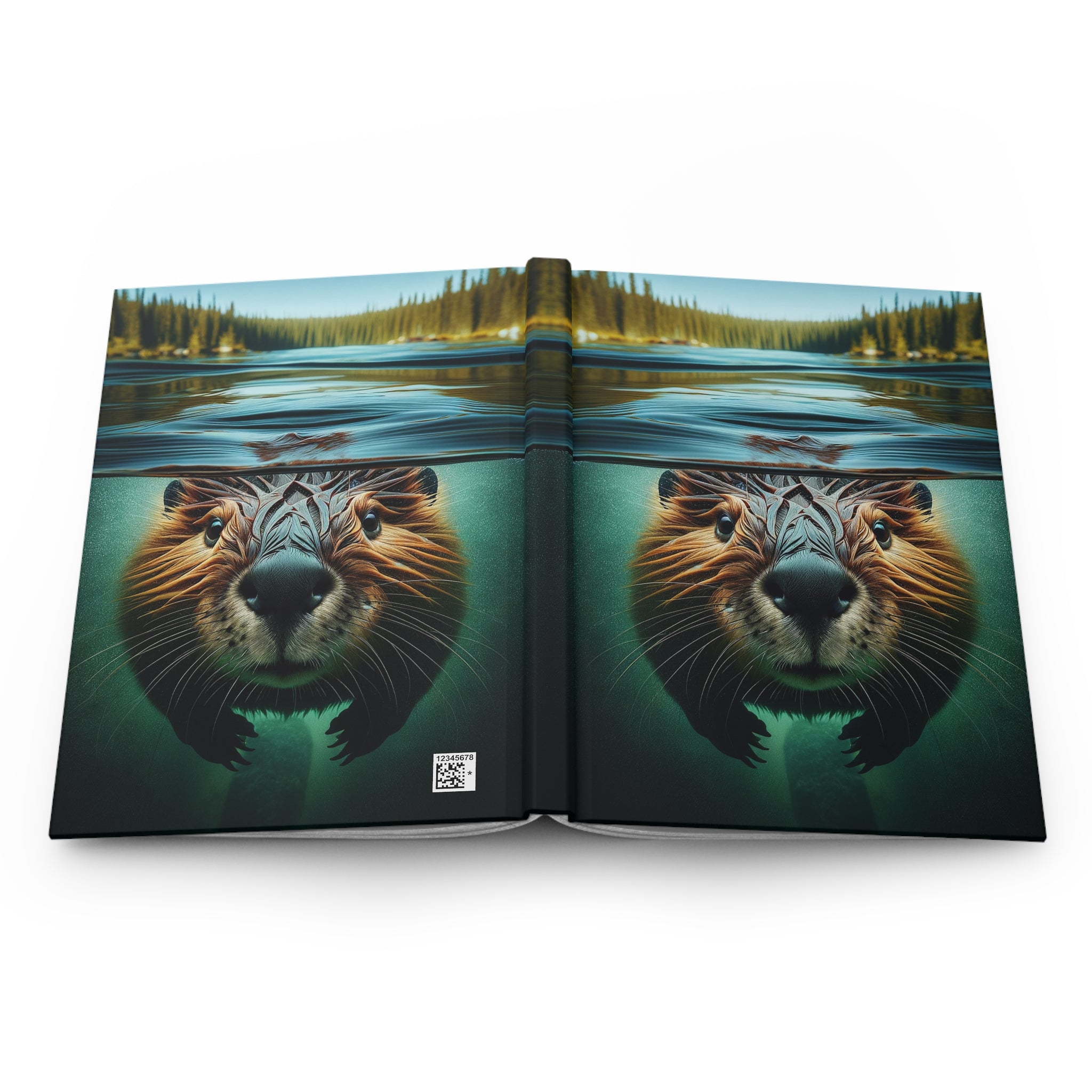 A curious beaver - Hardcover Notebook