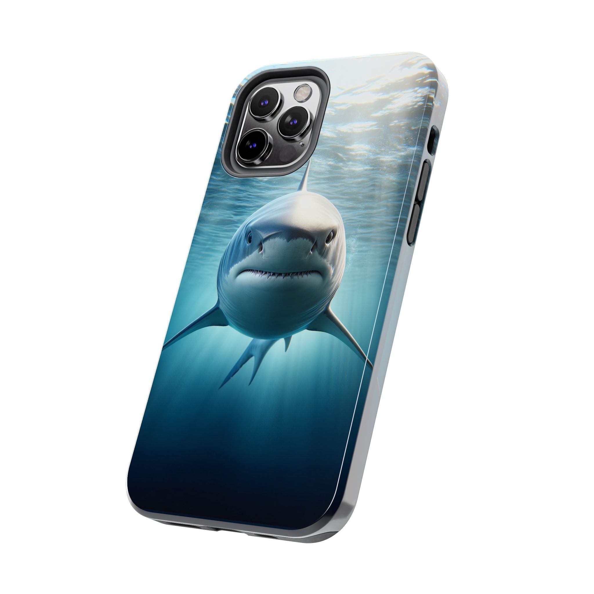 Curious shark - Tough Phone Case