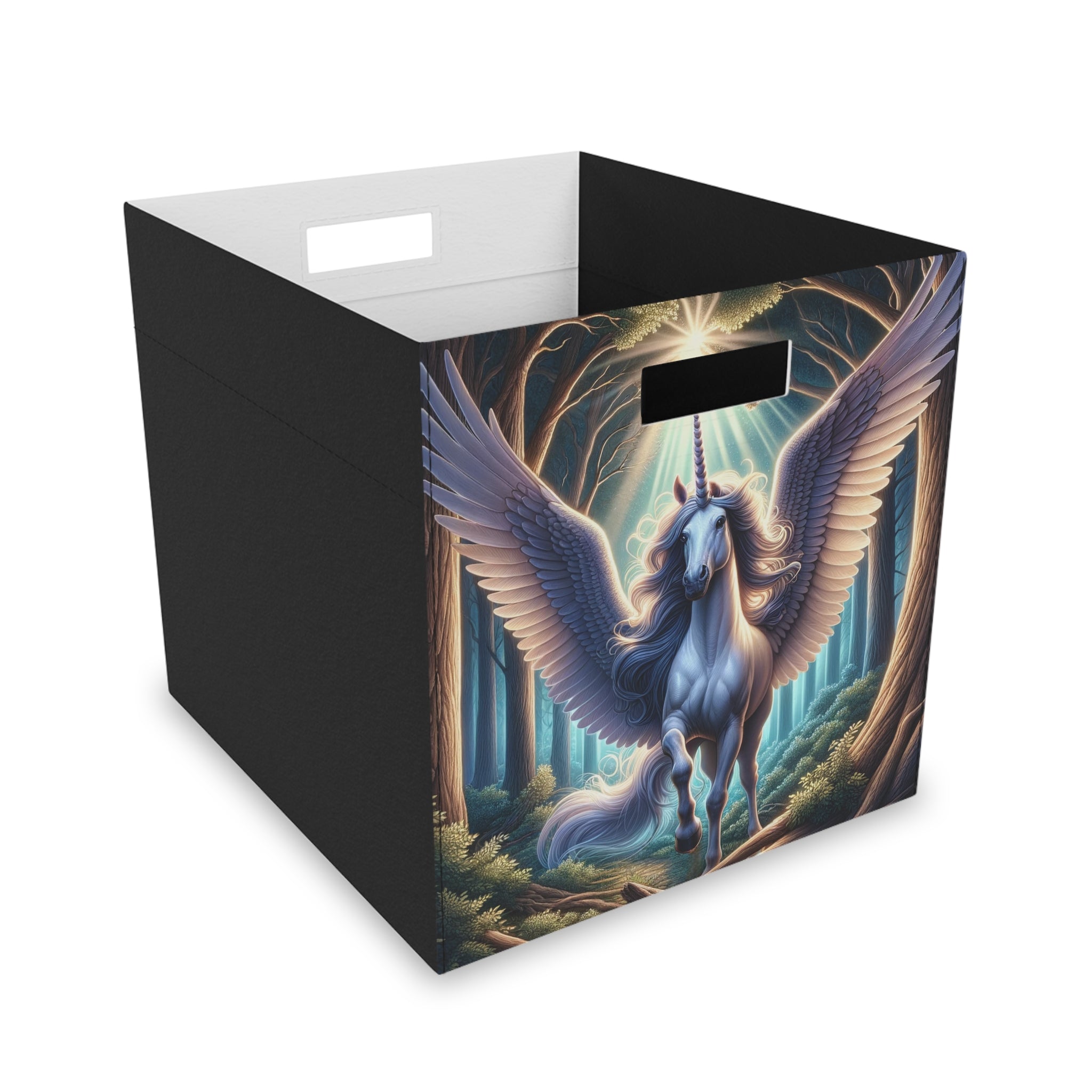 Unicorn landing in the forest - Storage Box
