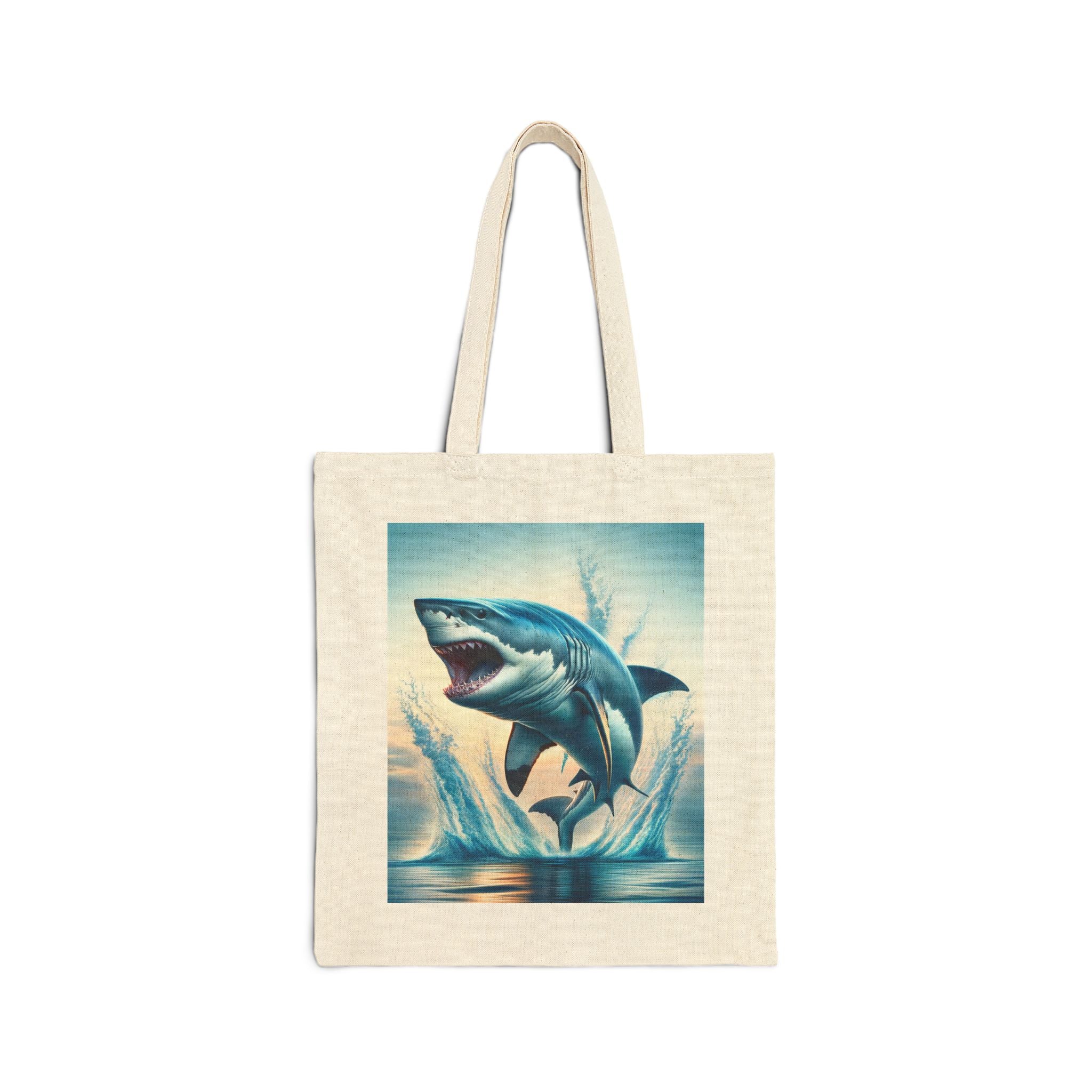Ocean-Inspired - Cotton Canvas Tote Bag