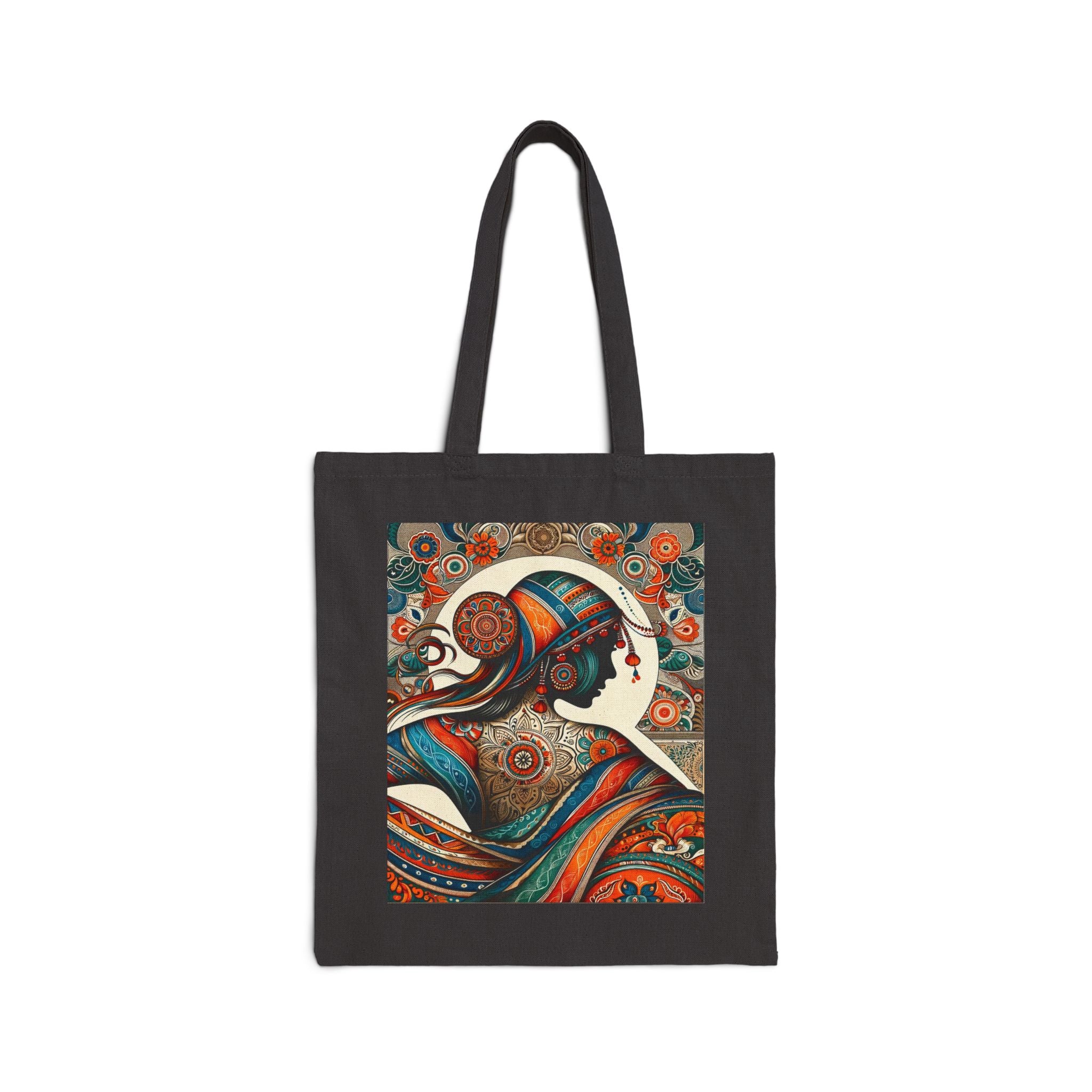 Artistic lady - Cotton Canvas Tote Bag