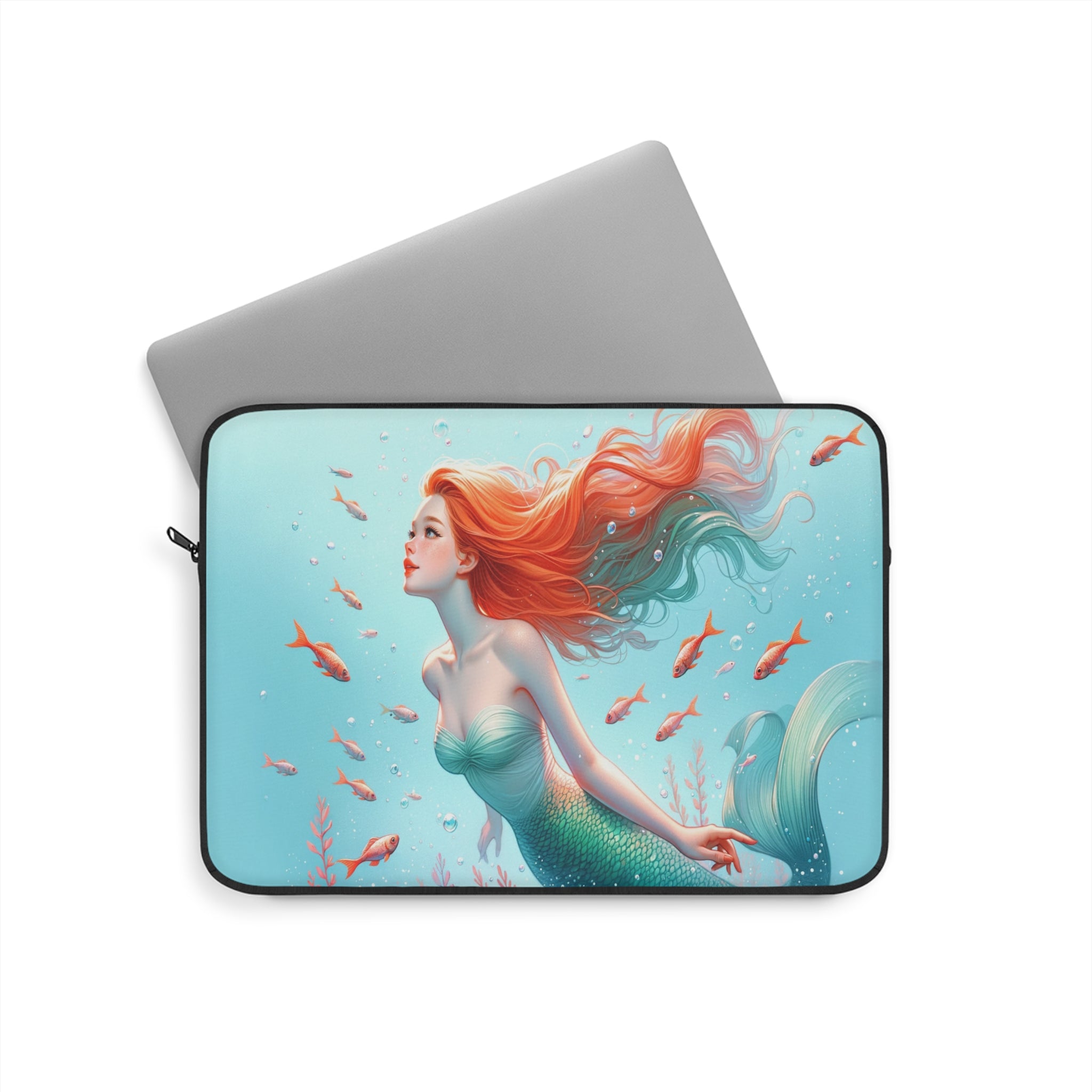 Red Haired mermaid - Laptop Sleeve