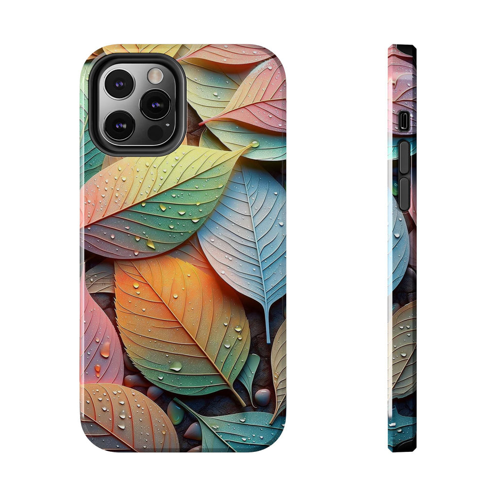 Pastel coloured leaves - Tough Phone Case