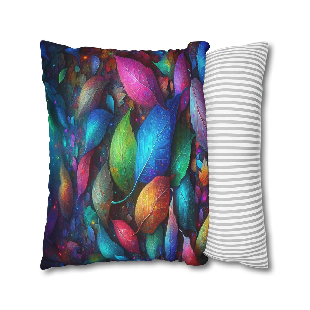 Magical, fantasy Leaves  - Polyester Square Pillowcase