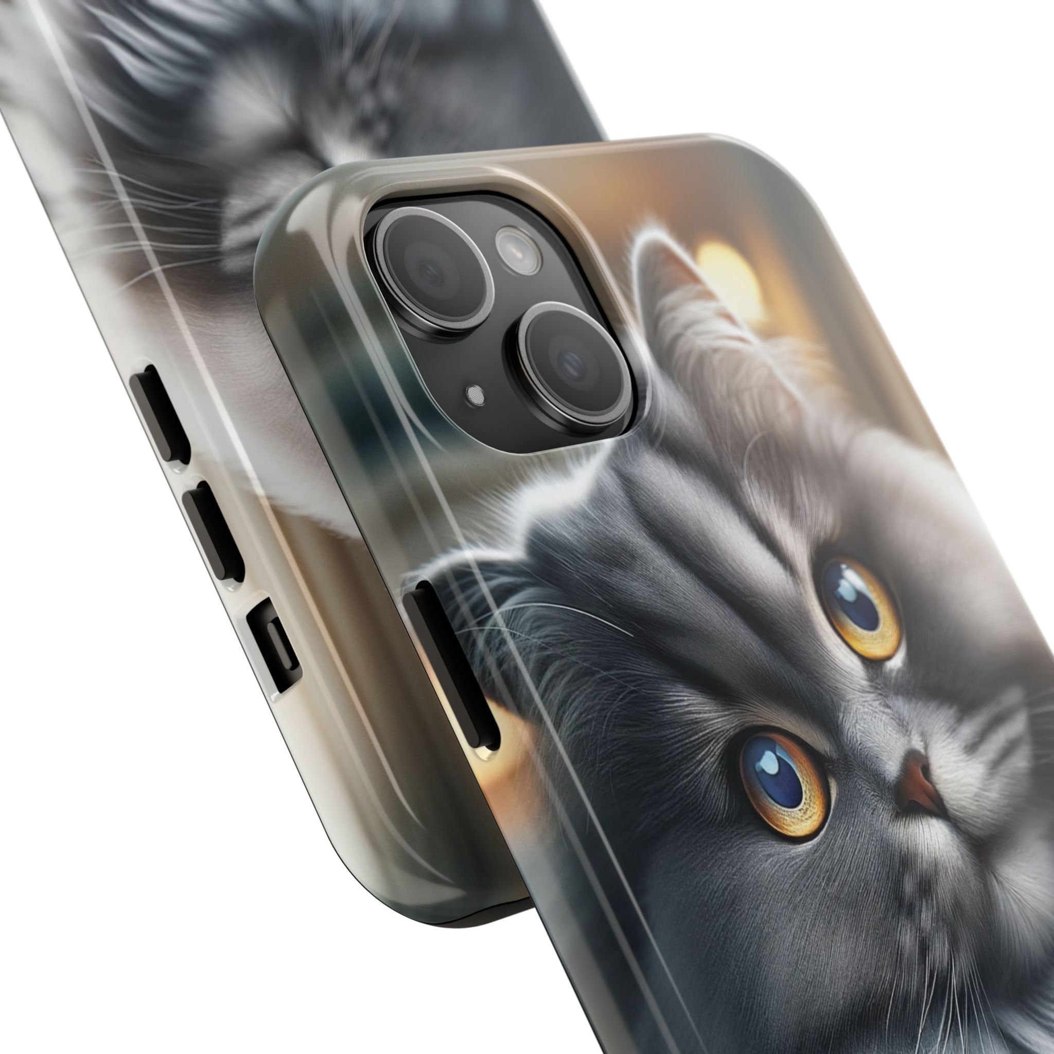 Grey cat - Tough Phone Case
