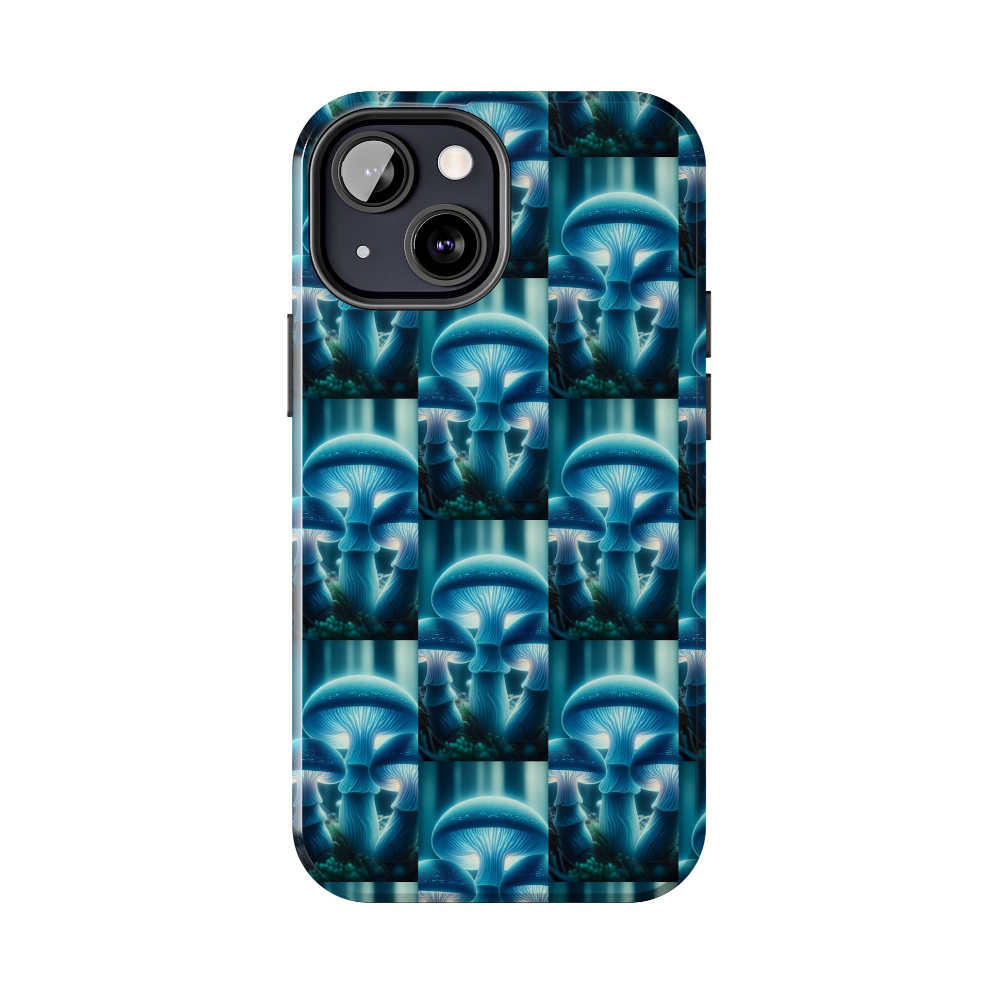 Blue Mushrooms - Tough Phone Case