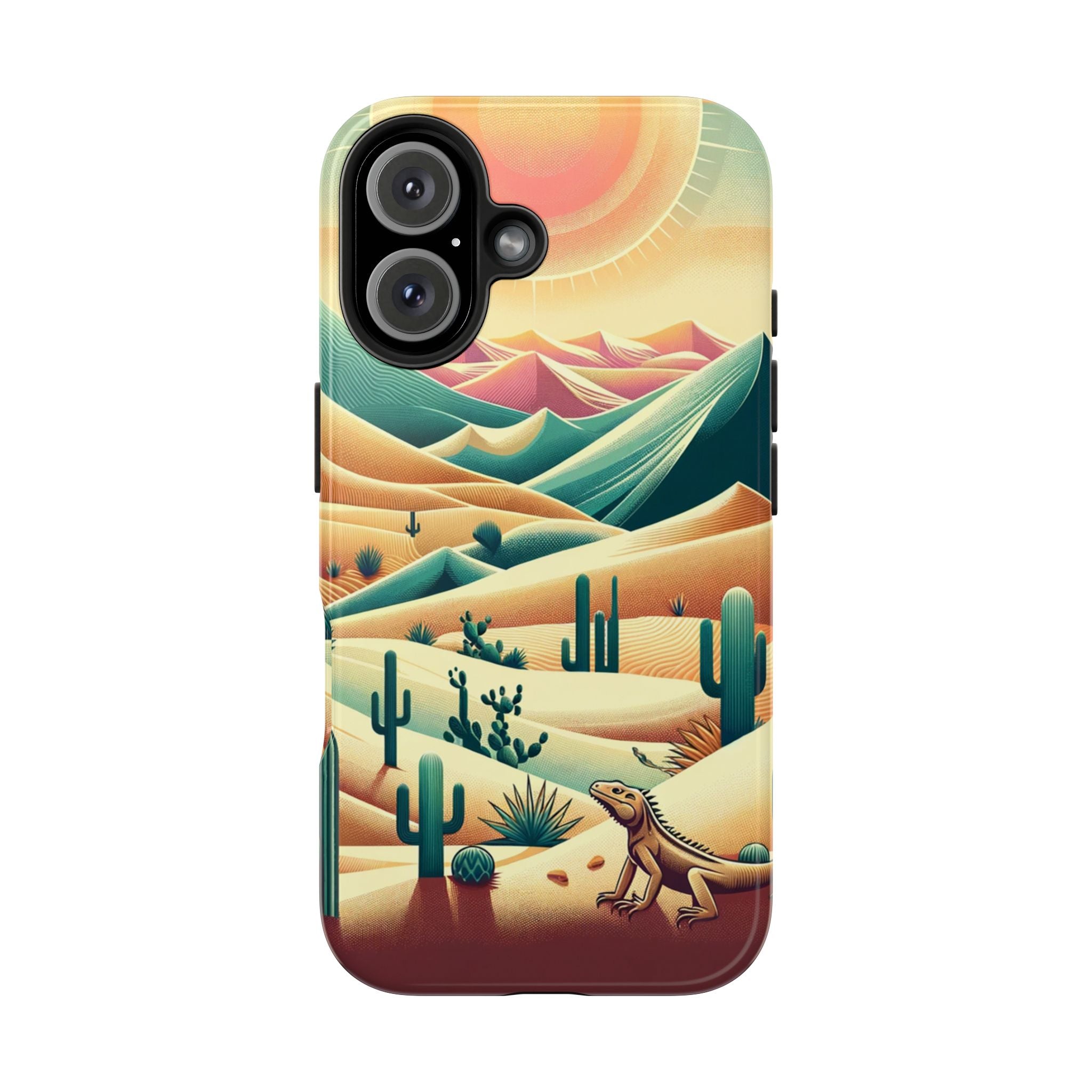 Iguana in the desert - Tough Phone Case