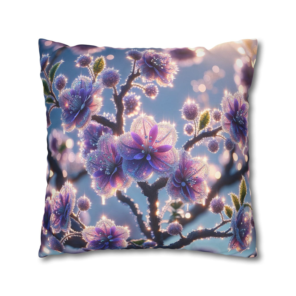 Purple flowers (in bright daylight) - Suede Square Pillowcase