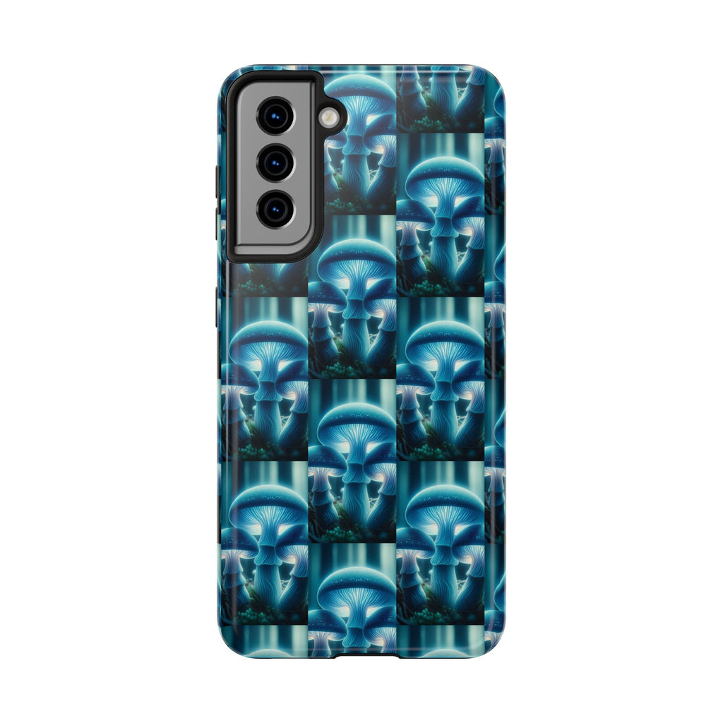 Blue Mushrooms - Tough Phone Case