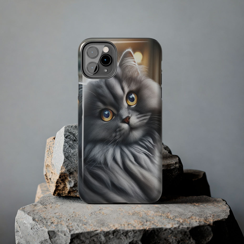 Grey cat - Tough Phone Case