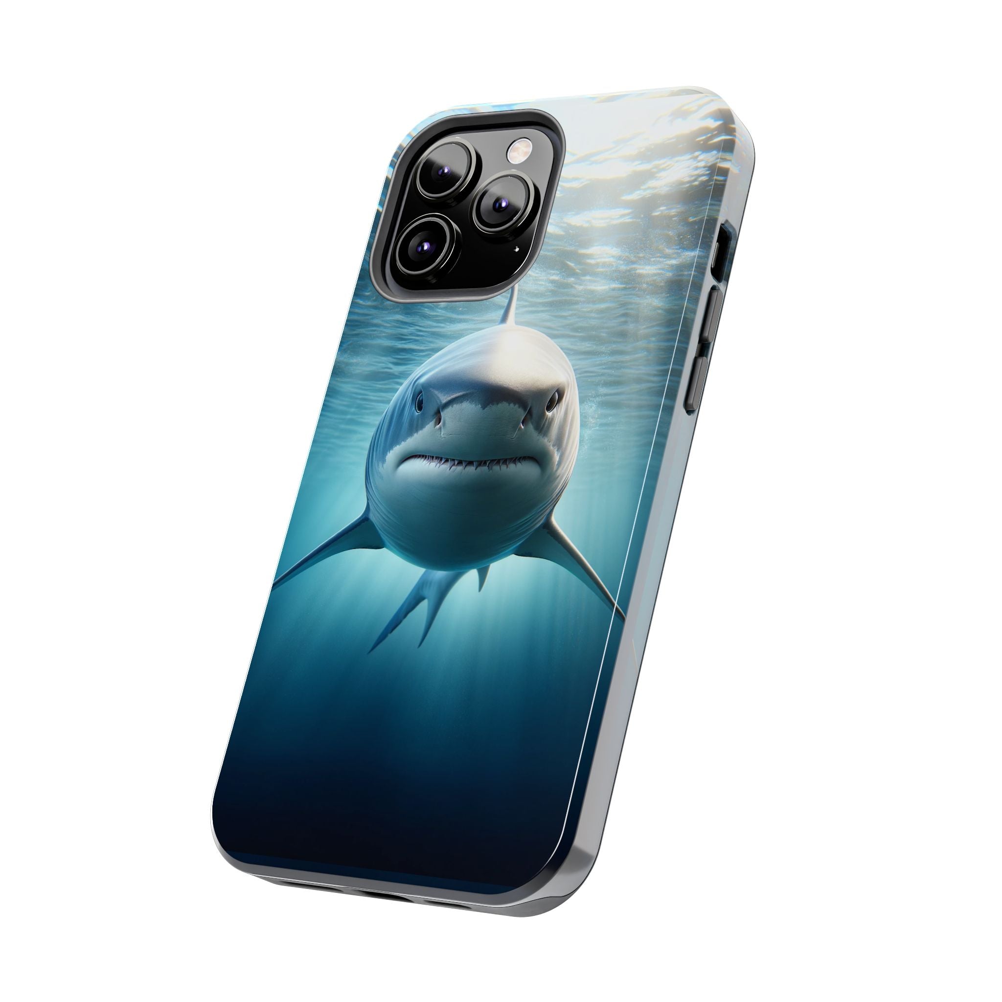 Curious shark - Tough Phone Case