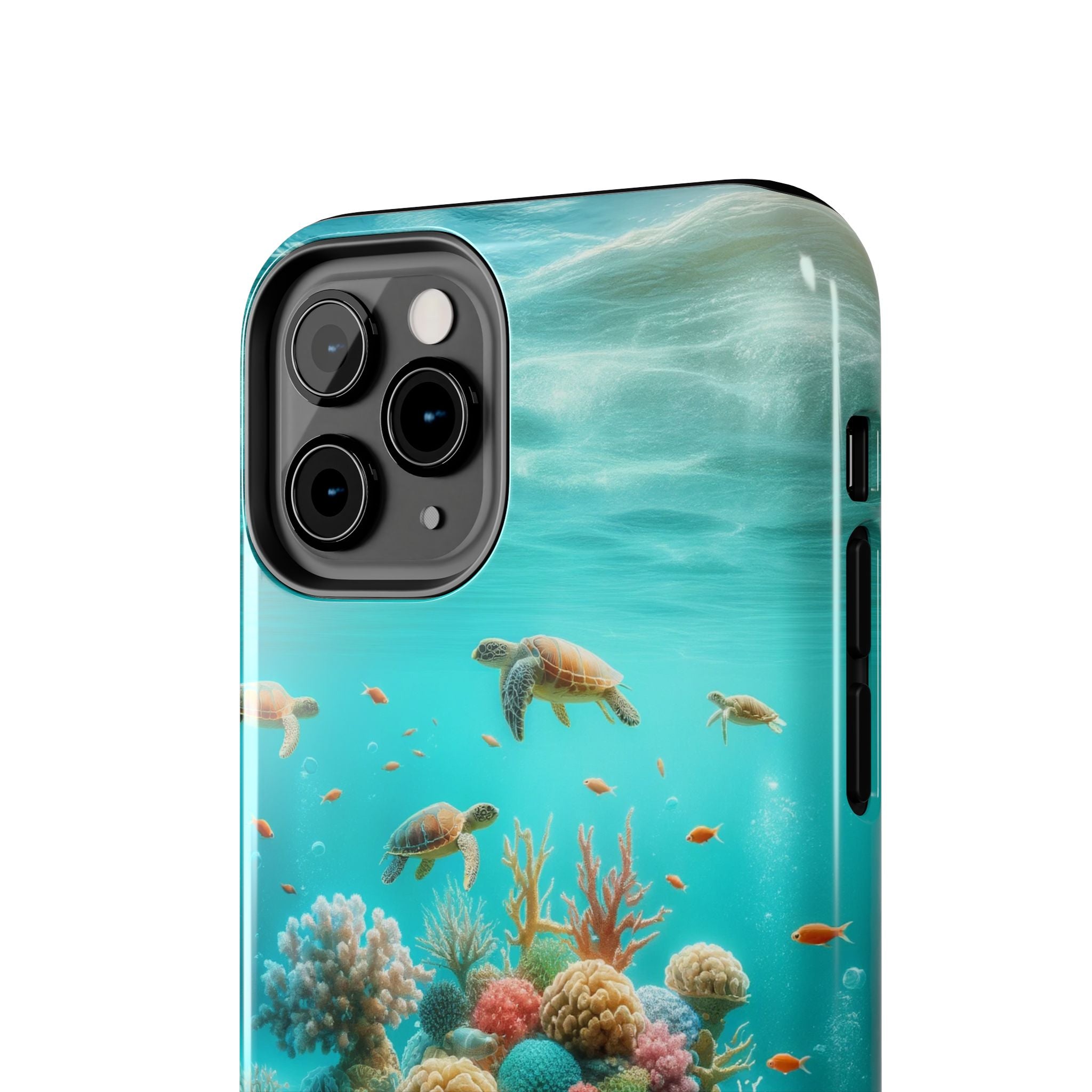 Phone Cases - Turtles on Coral Reef Design