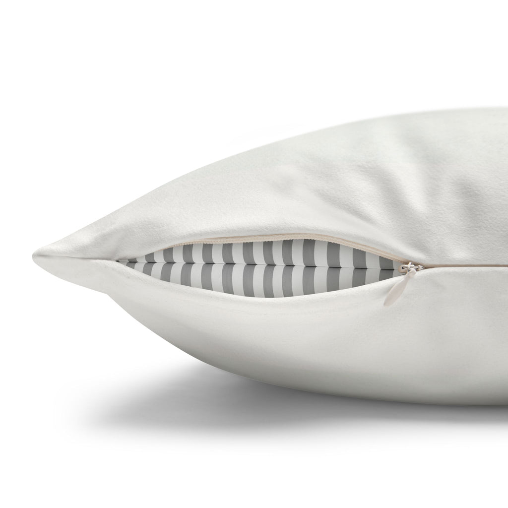 Islamic Art (large silver moon) - Suede Square Pillowcase