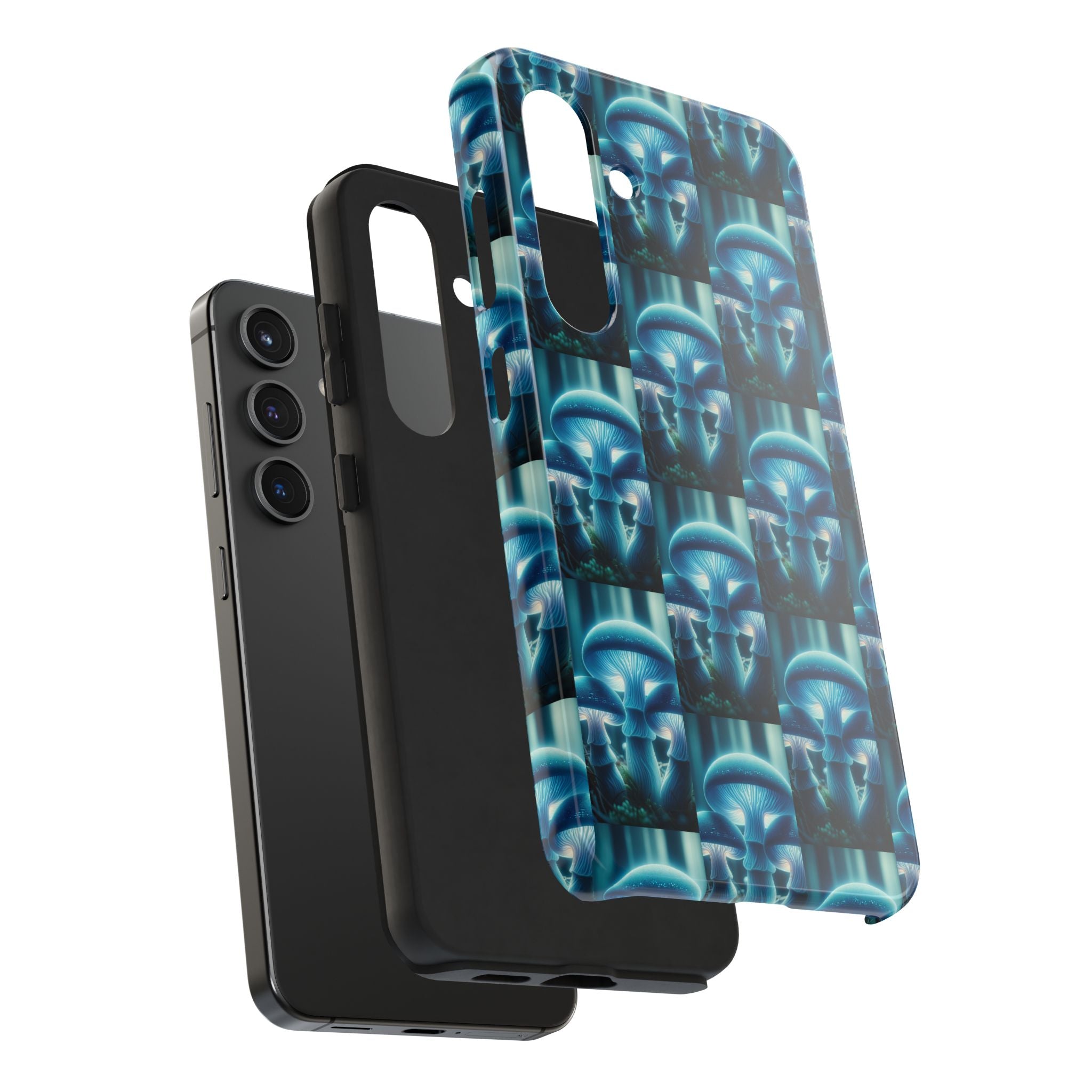 Blue Mushrooms - Tough Phone Case
