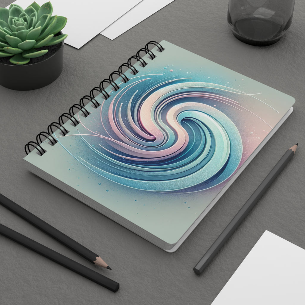 A blue spiral - Spiral Notebook