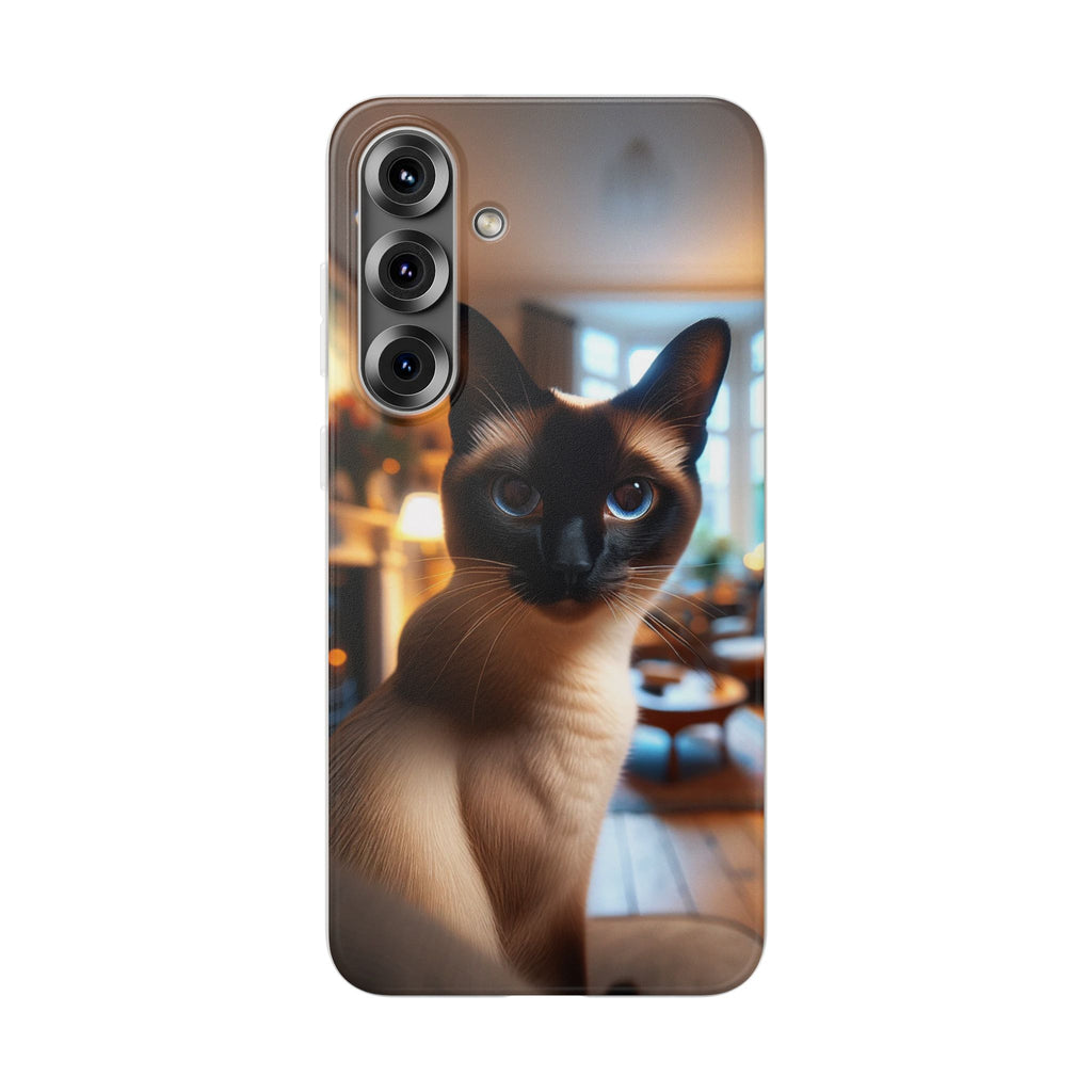 Curious Siamese cat - Flexi Case (Samsung only)