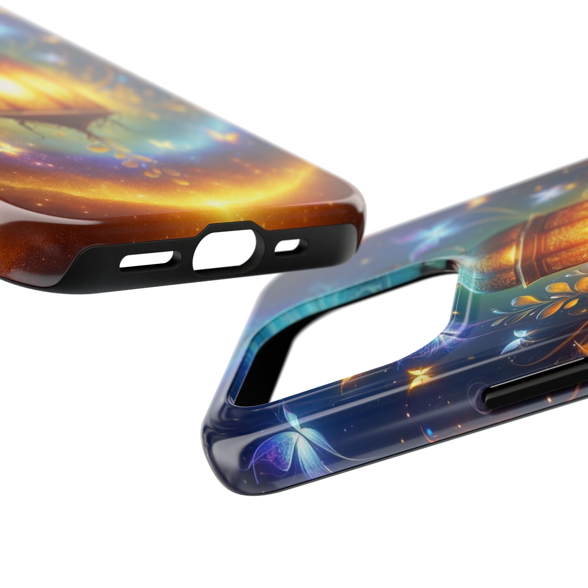 Butterflies around a lamp - Tough Phone Case