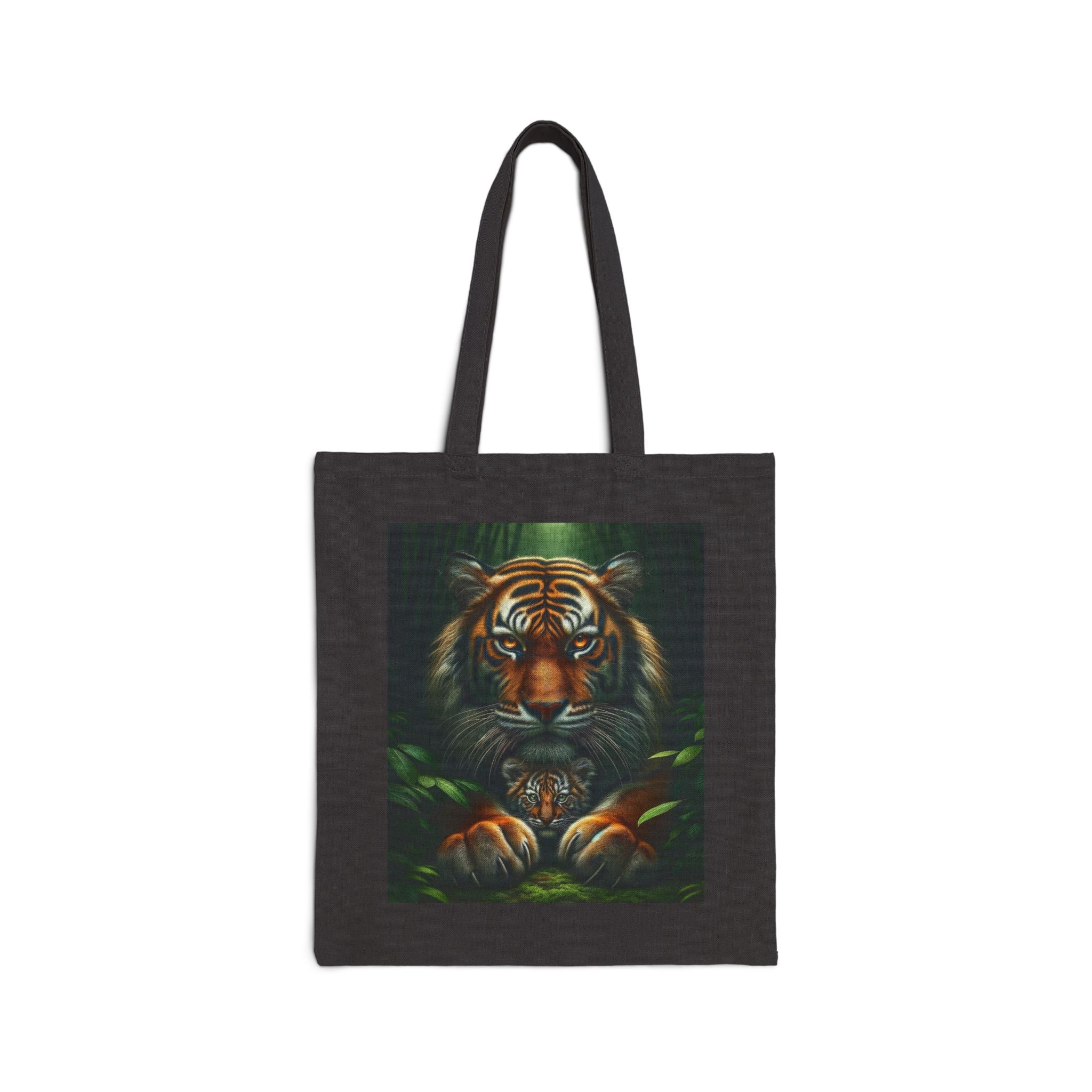 Majestic Tiger Design - Cotton Canvas Tote Bag