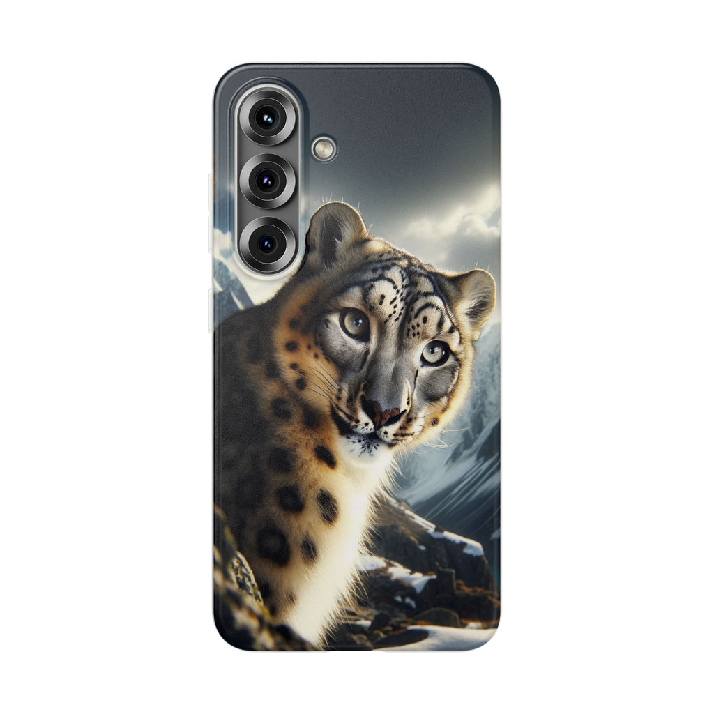 Curious Snow leopard - Flexi Case (Samsung only)