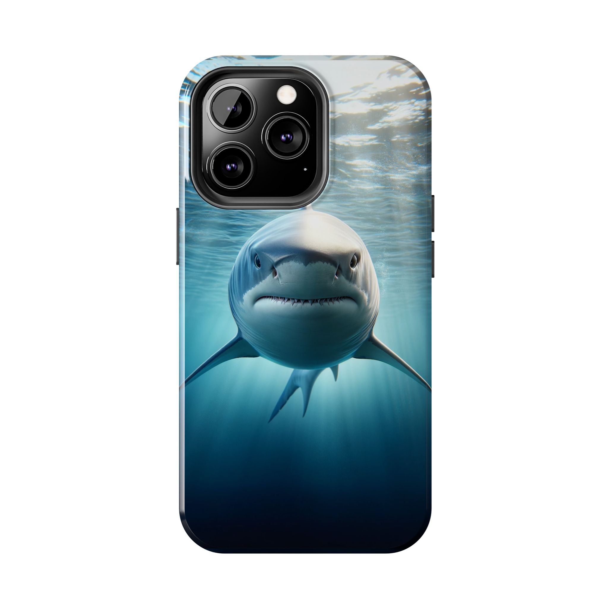Curious shark - Tough Phone Case