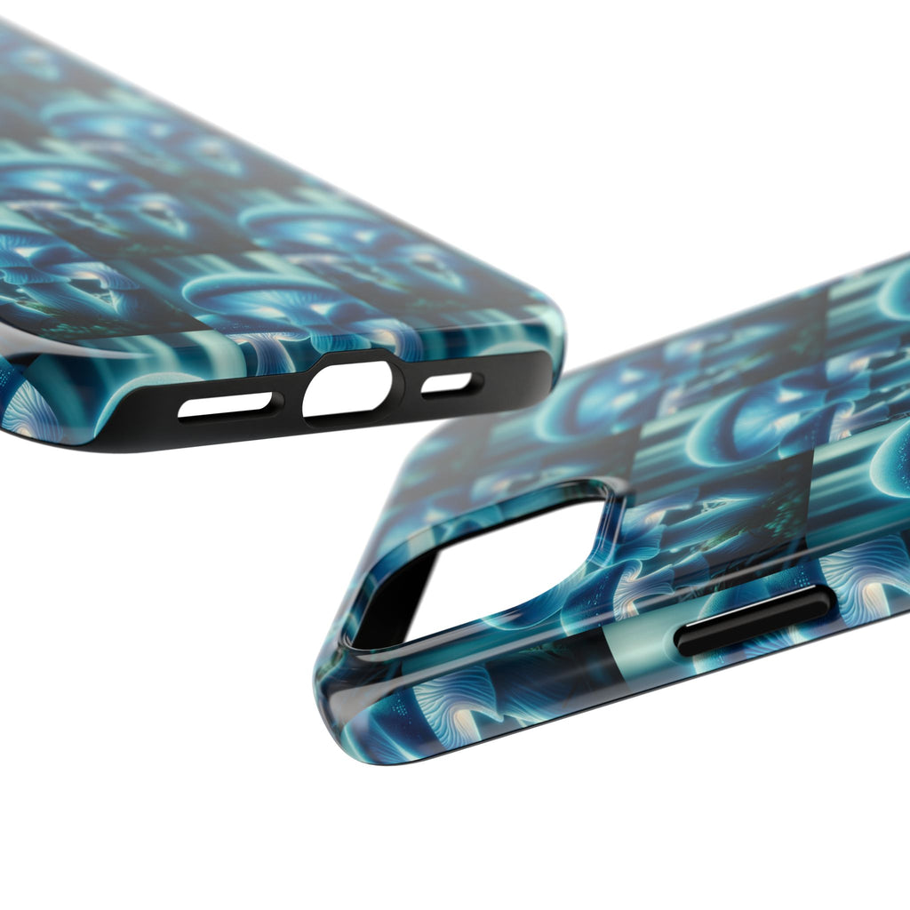 Blue Mushrooms - Tough Phone Case