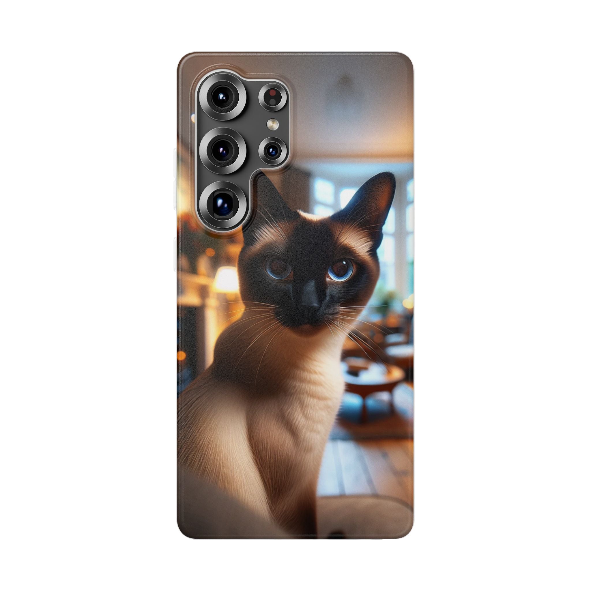 Curious Siamese cat - Flexi Case (Samsung only)