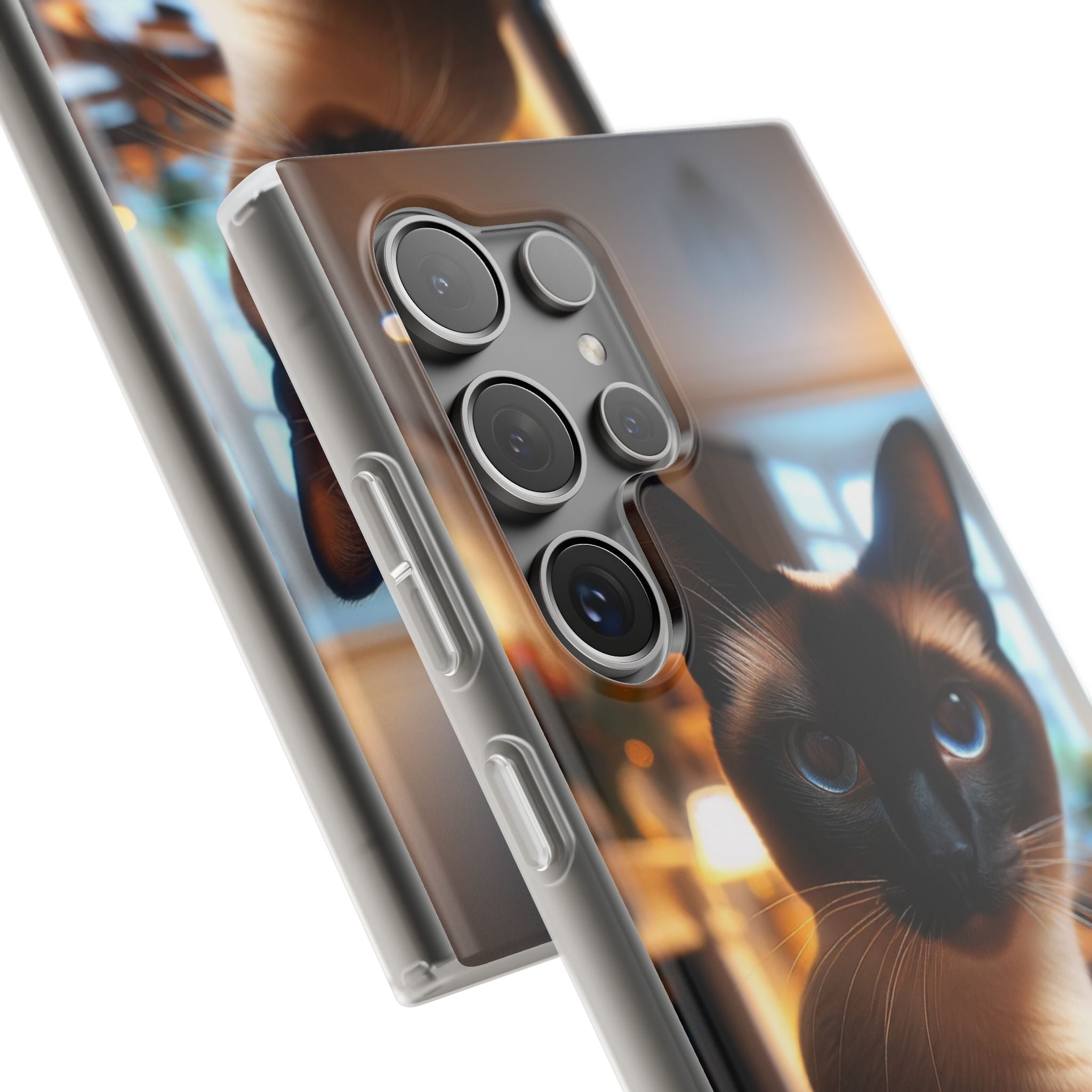 Curious Siamese cat - Flexi Case (Samsung only)