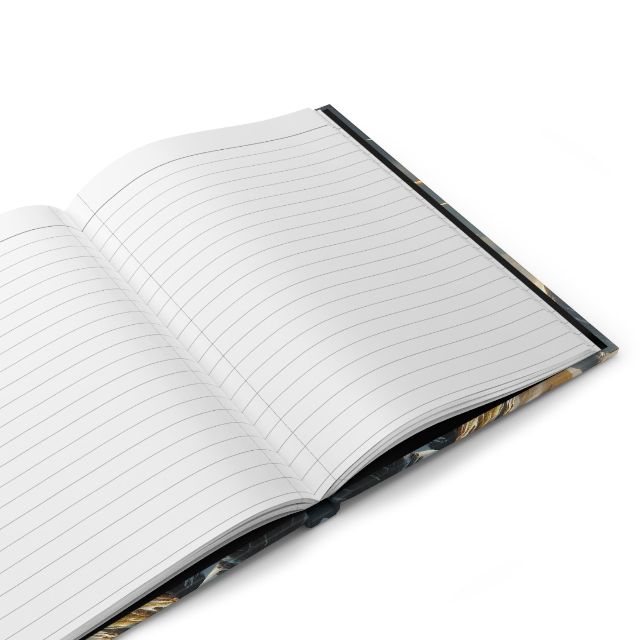 Golden-white dragon - Hardcover Notebook