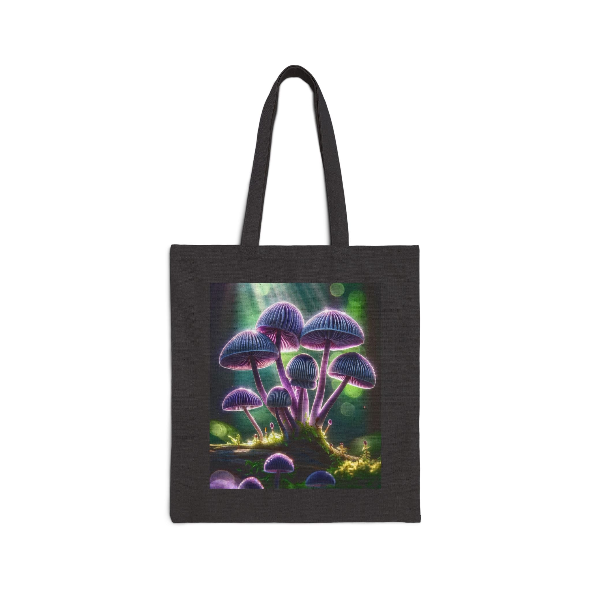Lavender Mushrooms - Cotton Canvas Tote Bag