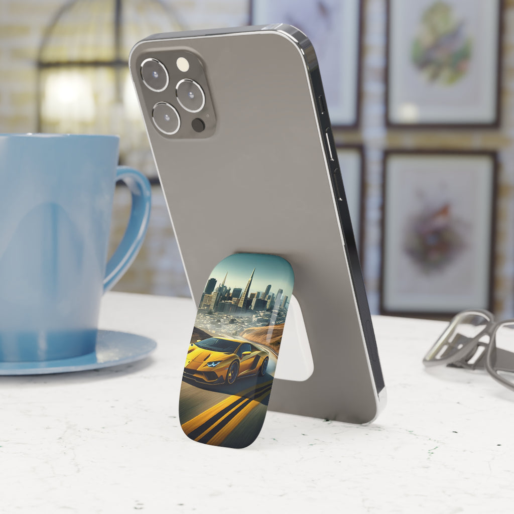 Yellow Lamborghini - Phone Click-On Grip