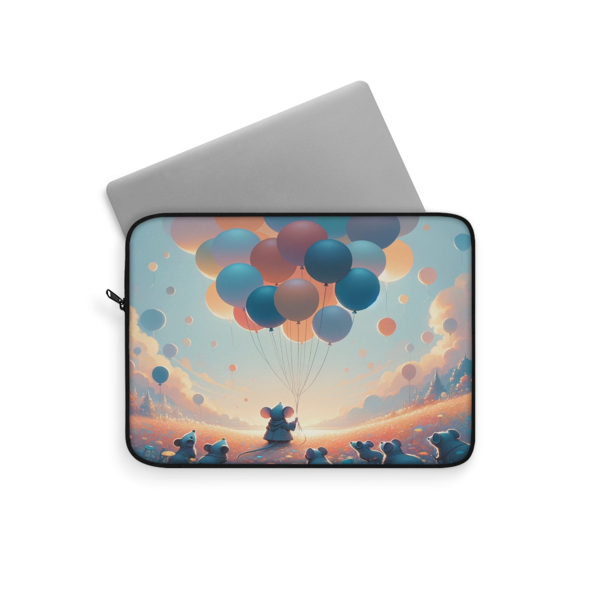 Mice watching balloons - Laptop Sleeve