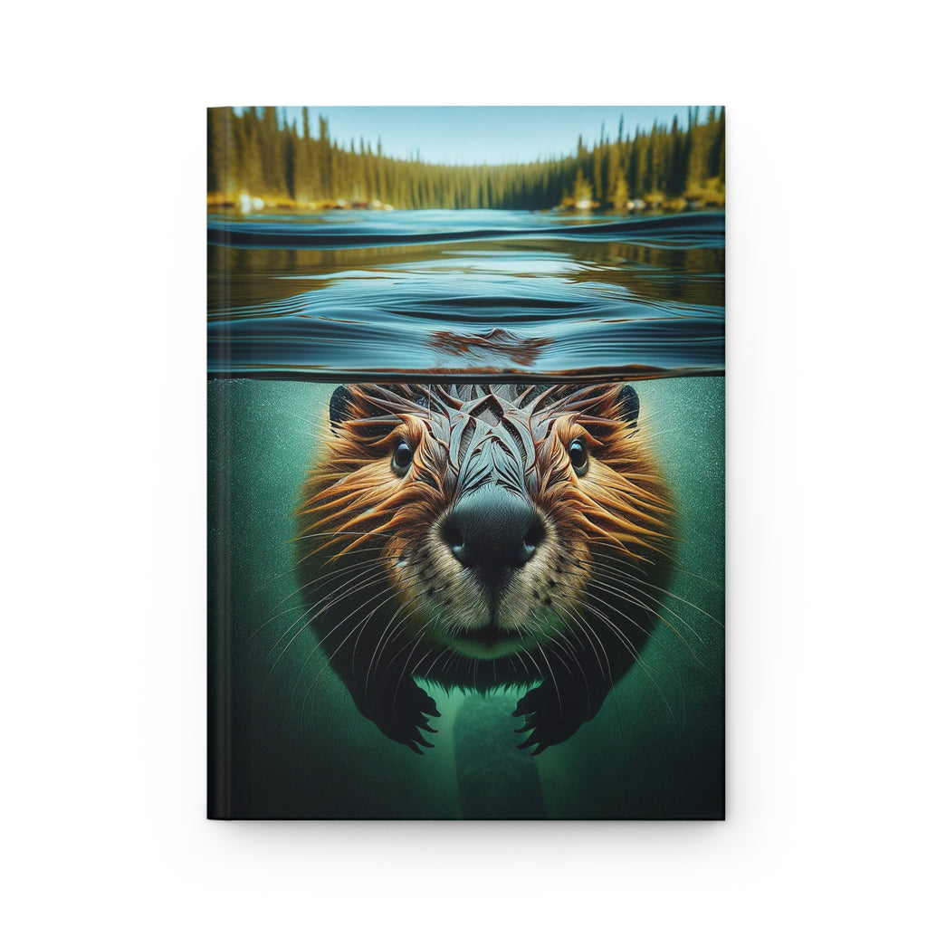 A curious beaver - Hardcover Notebook